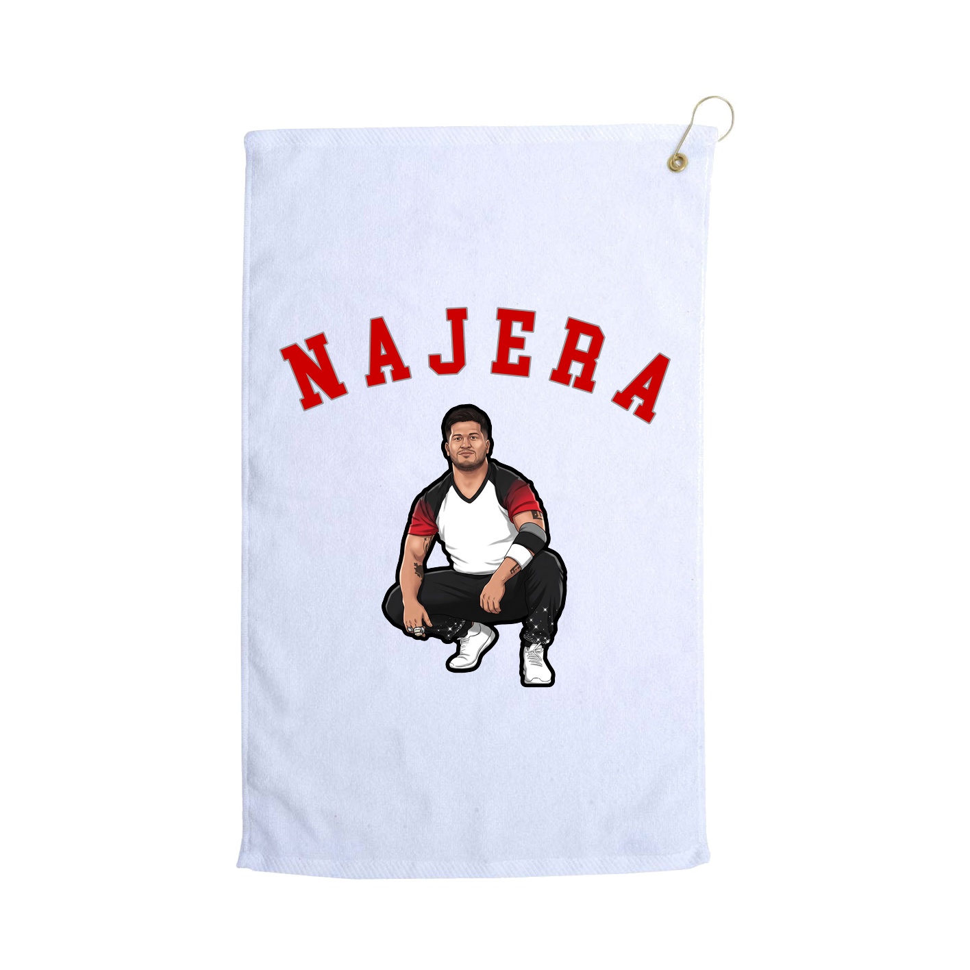 Golf Towel — Shirsey Arch in White
