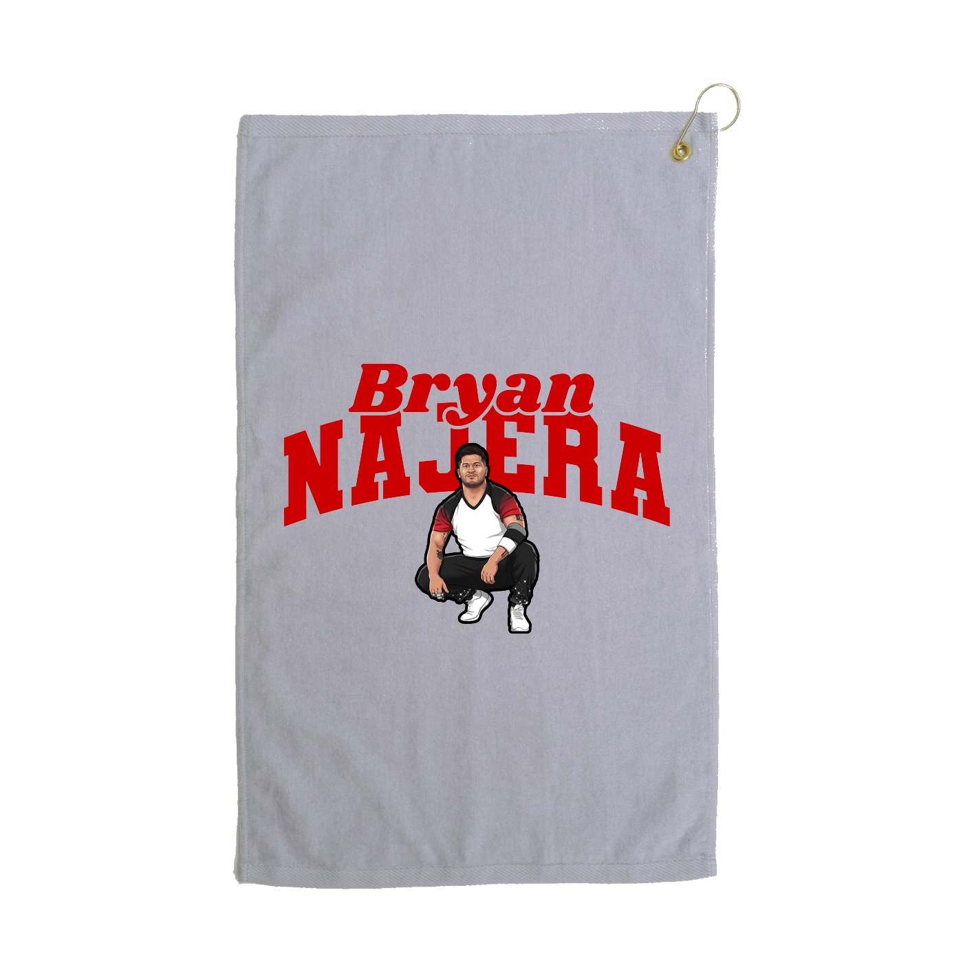 Golf Towel — Signature Arch in Grey
