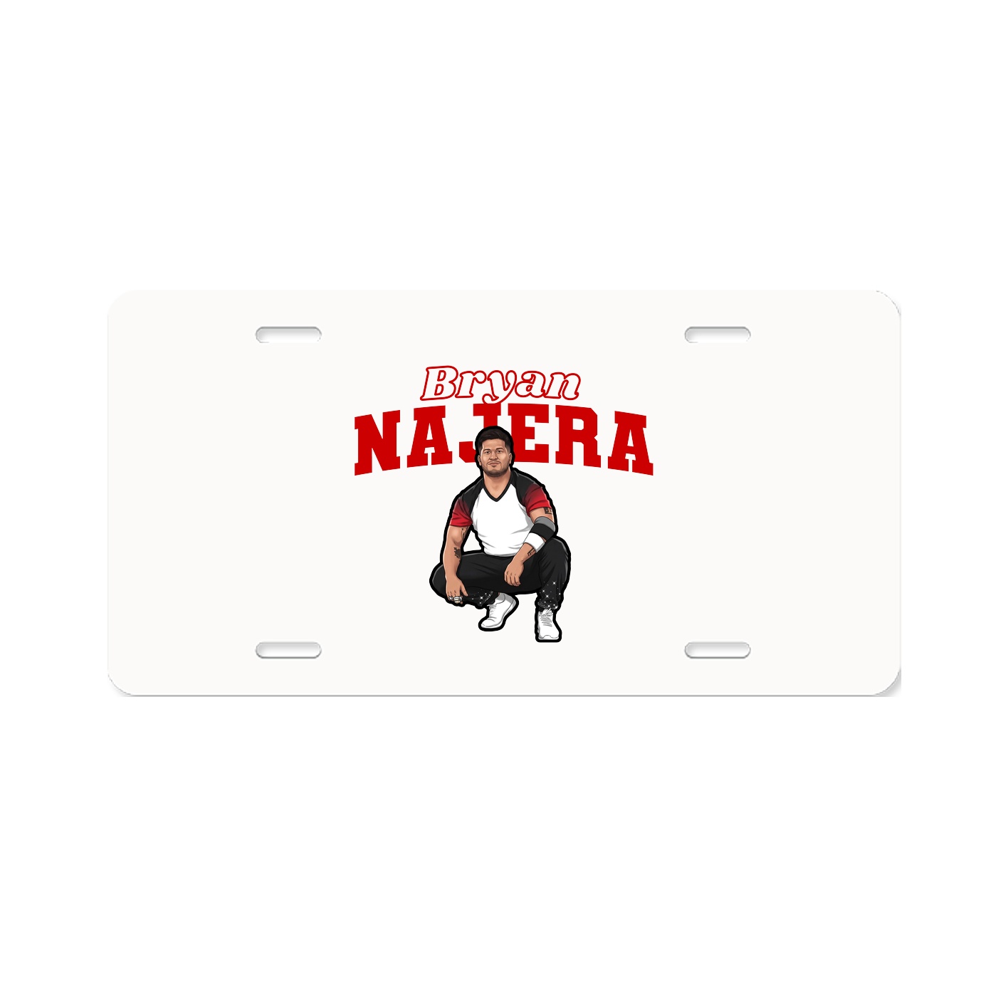 License Plate — Name Arch in Classic