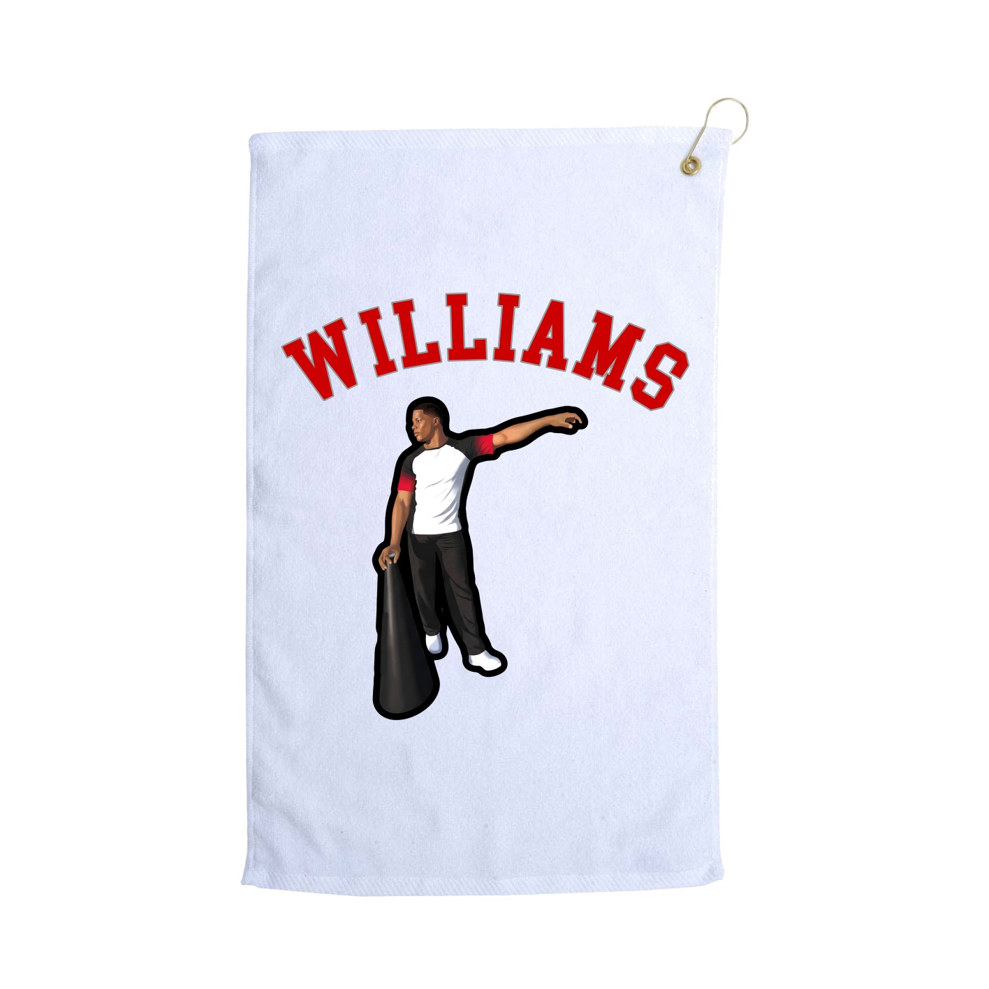 Golf Towel — Shirsey Arch in White