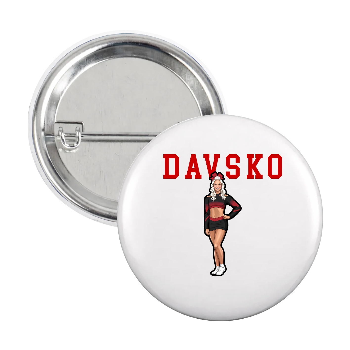 Game Day Button — Shirsey in White