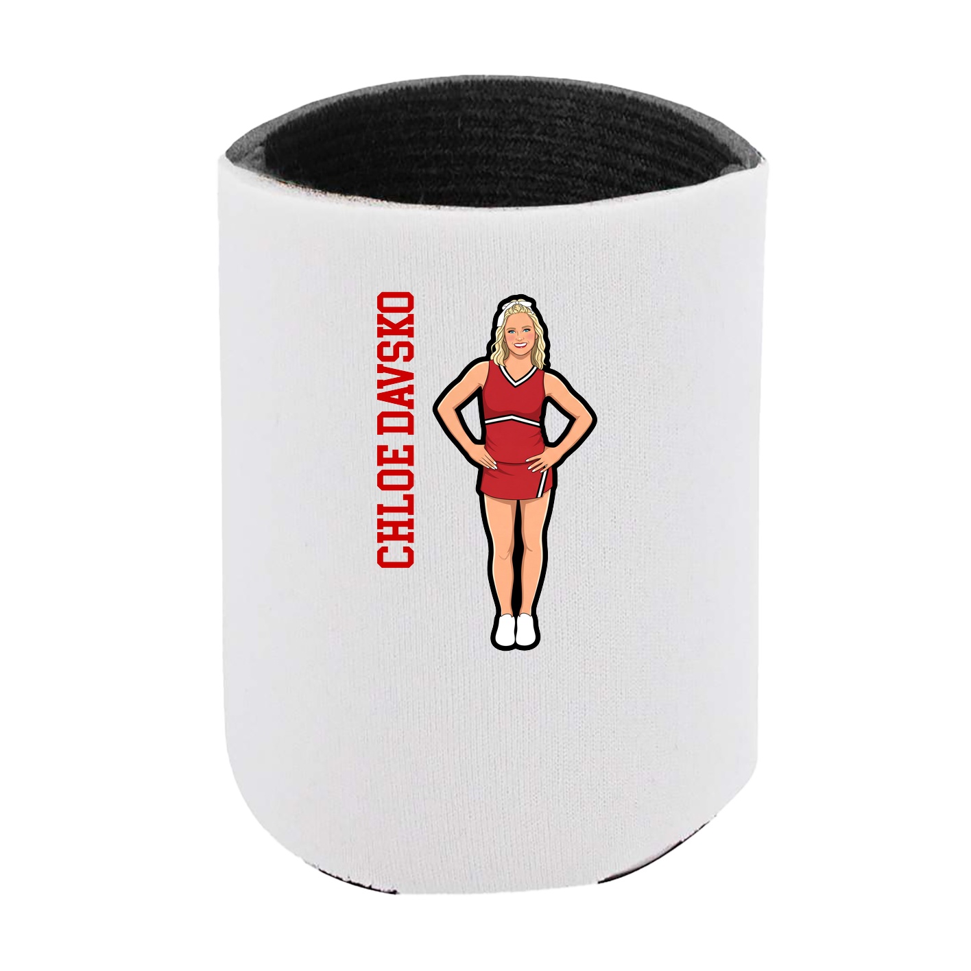 Can Holder — Name Vertical in White