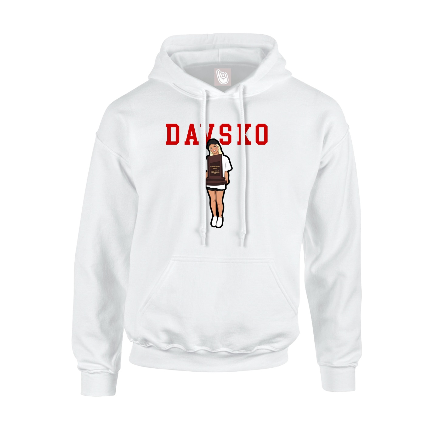 Hoodie — Shirsey in White