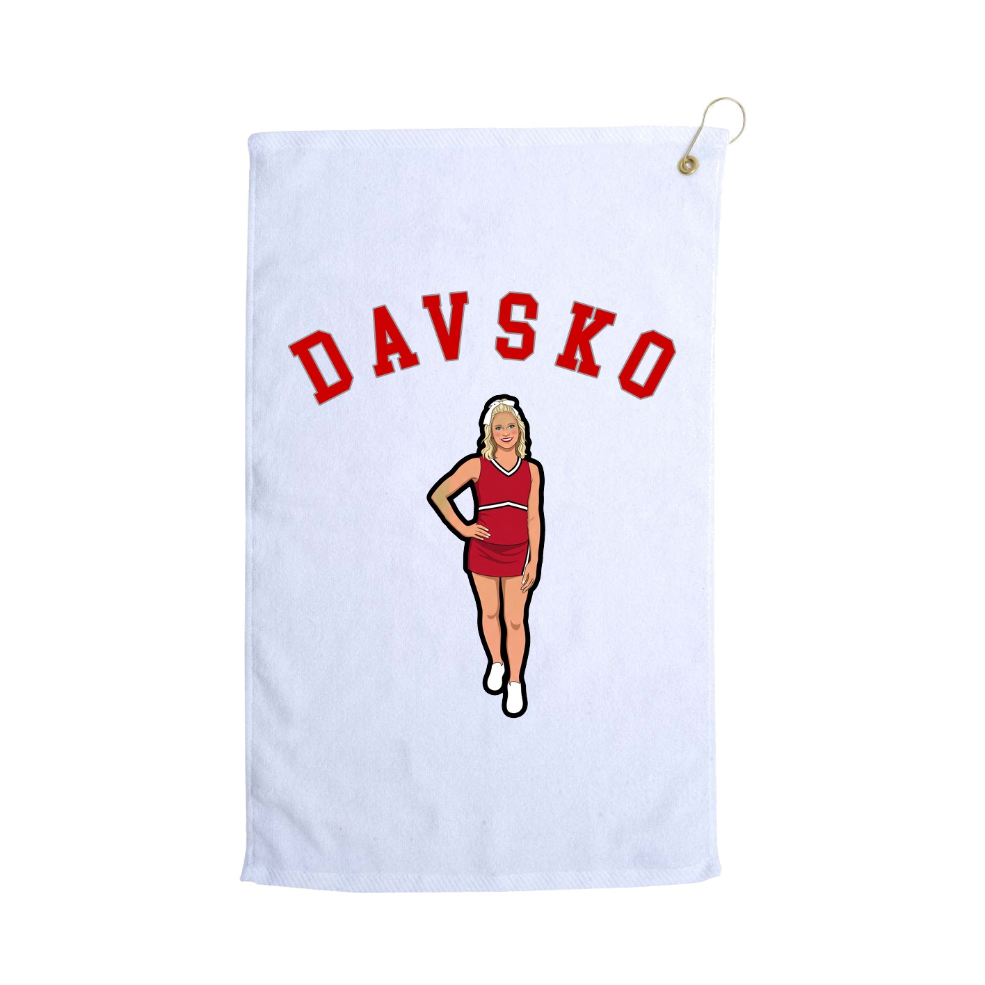 Golf Towel — Shirsey Arch in White