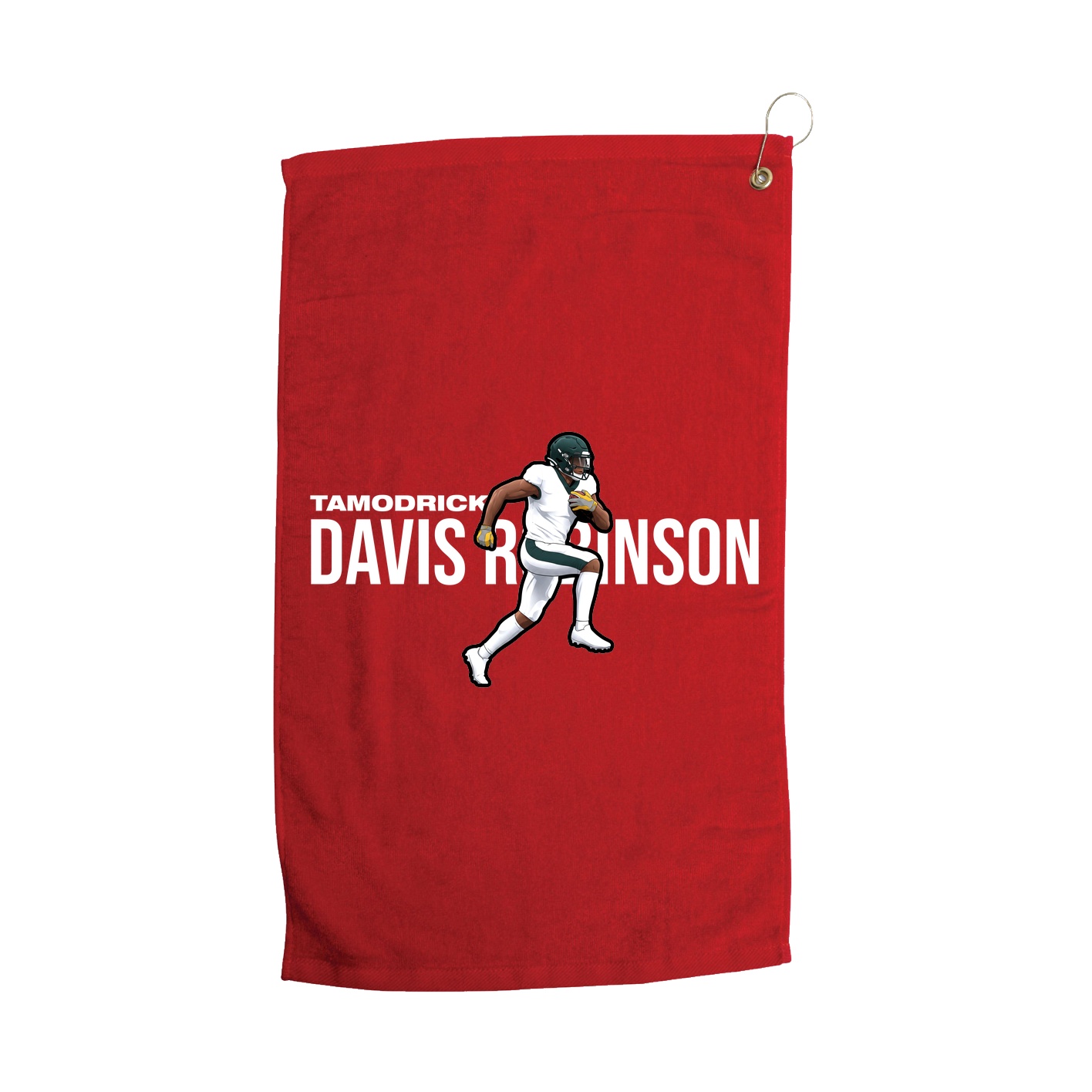 Golf Towel — Player Name in Red