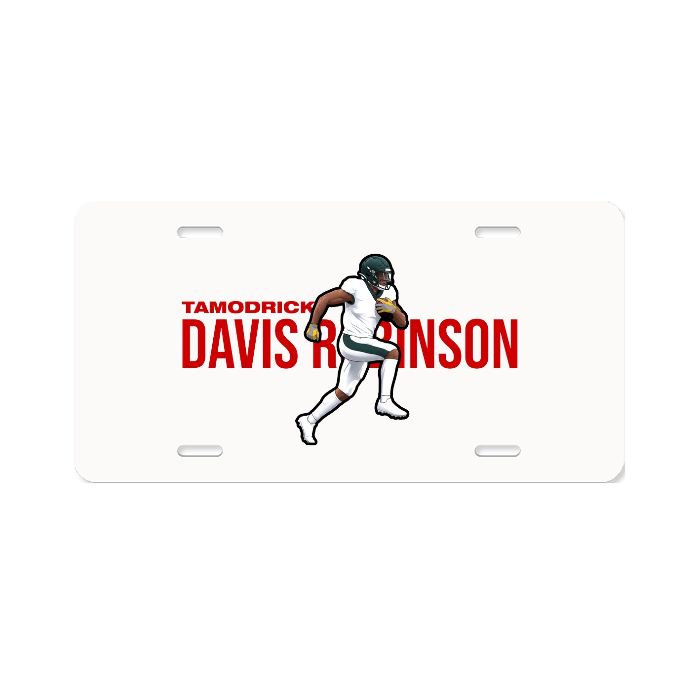 License Plate — Player Name in Classic