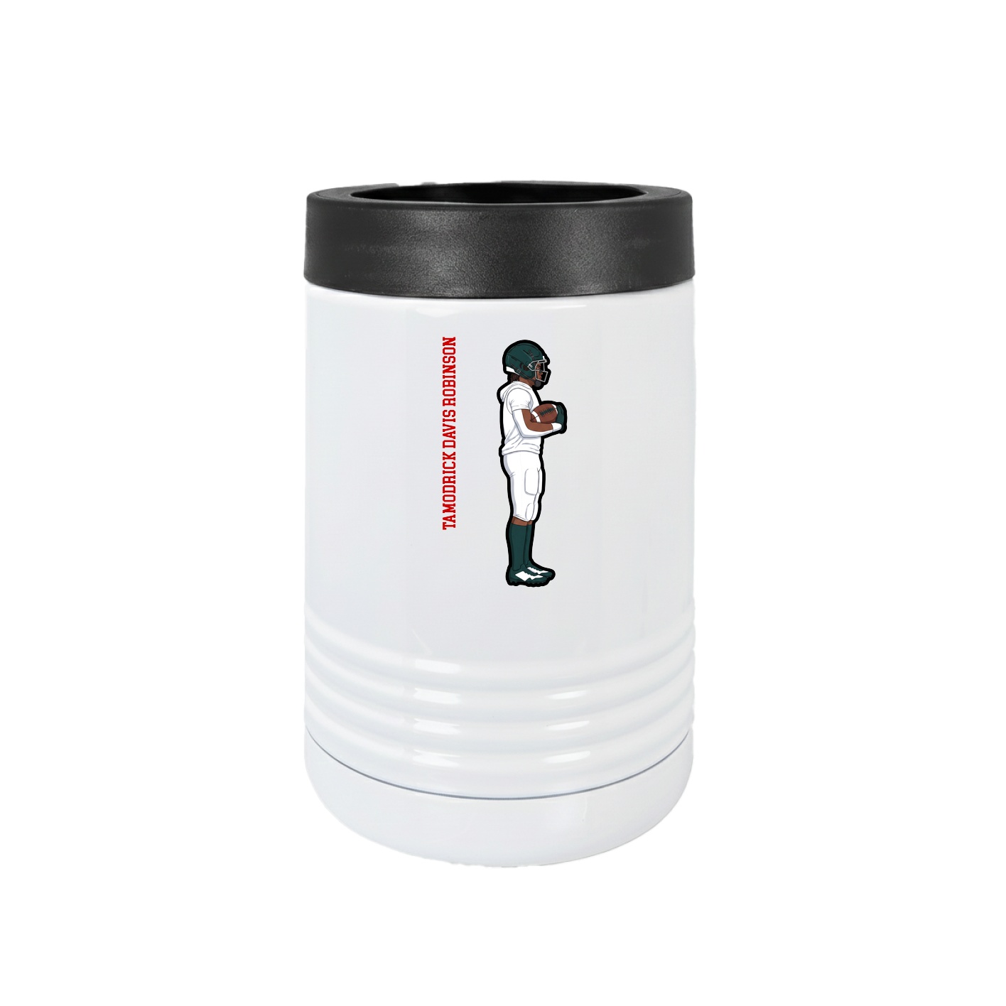 Beverage Holder — Name Vertical in White