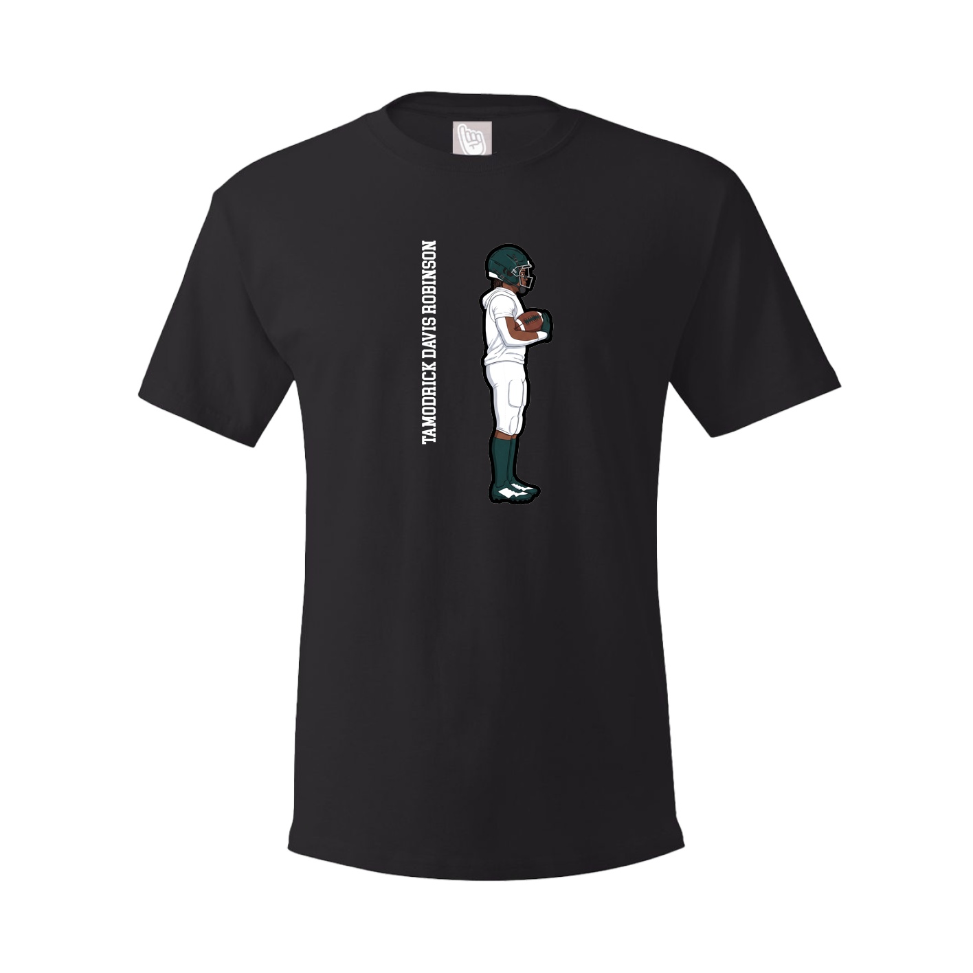 Tee — Name Vertical in Black