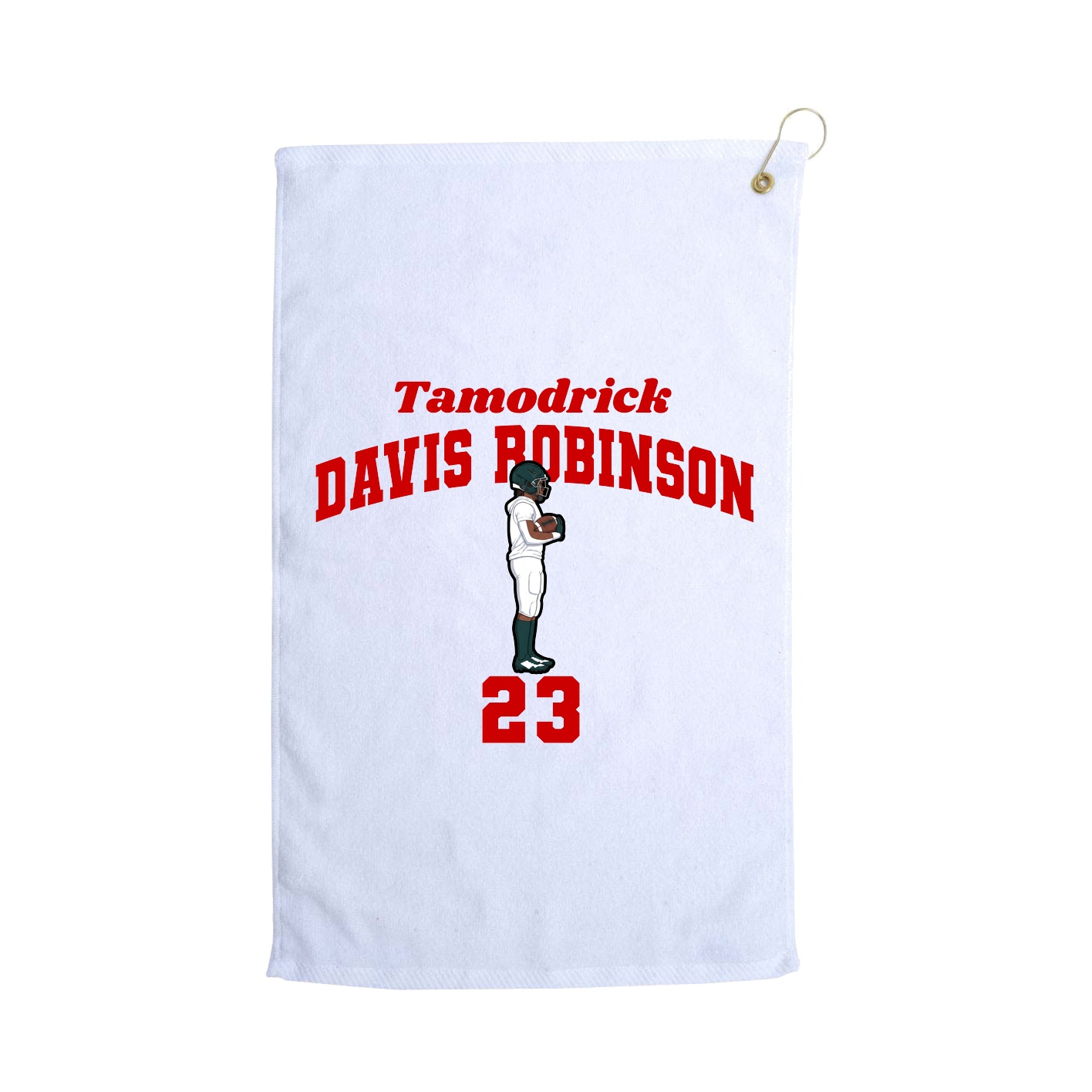 Golf Towel — Signature Arch in White