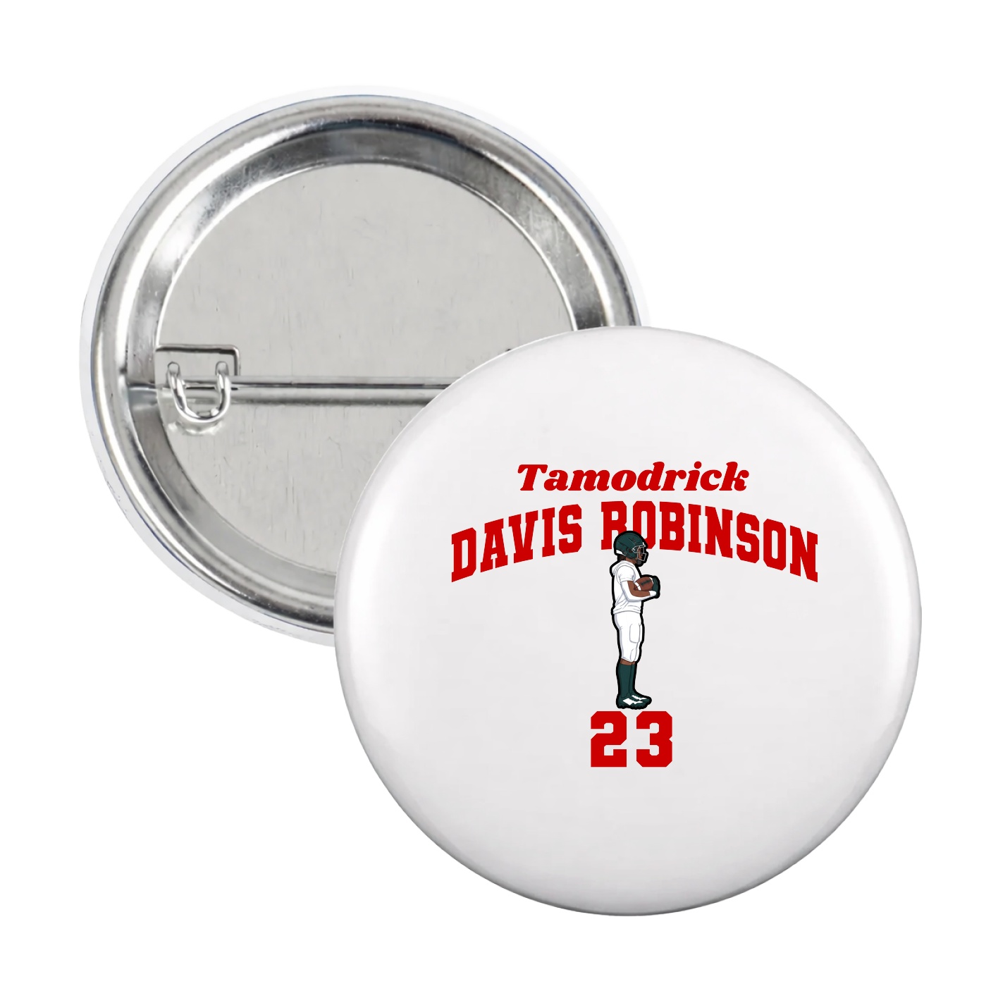 Game Day Button — Signature Arch in White