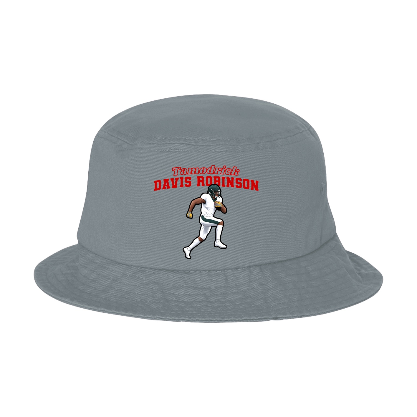 Bucket Cap — Name Arch in Grey