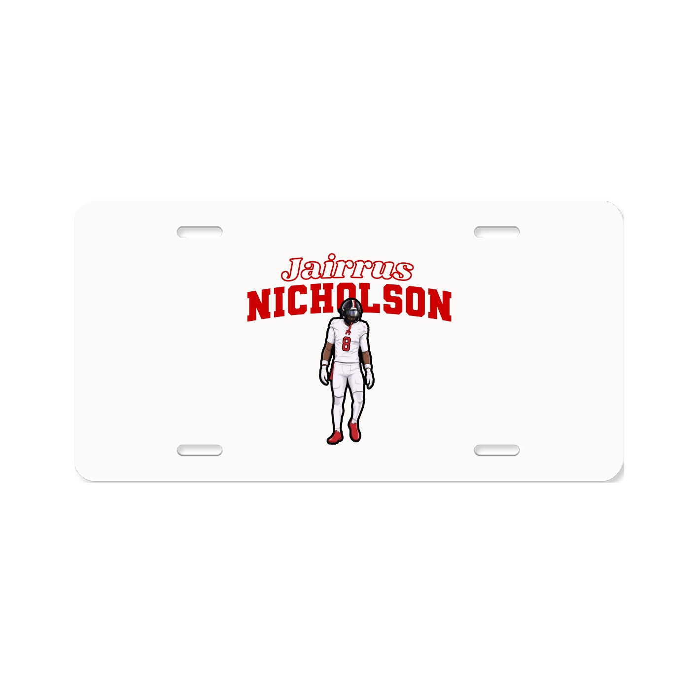 License Plate — Name Arch in Classic
