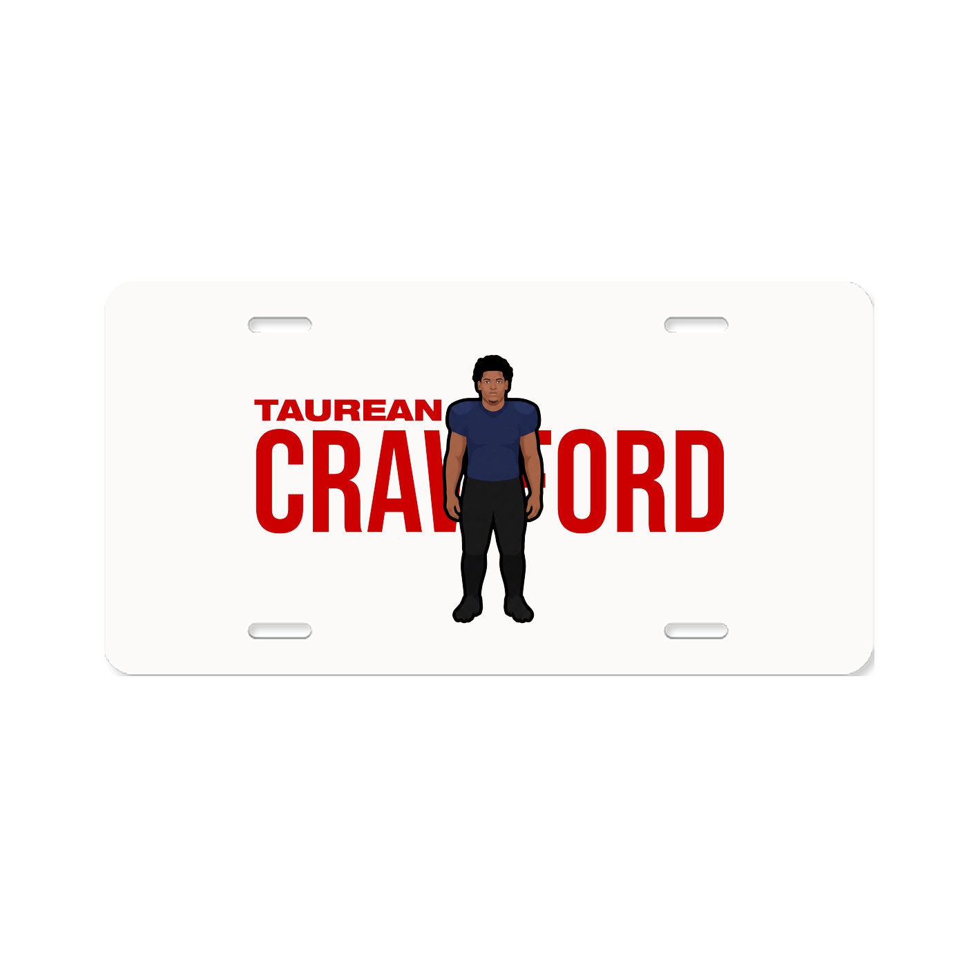 License Plate — Player Name in Classic