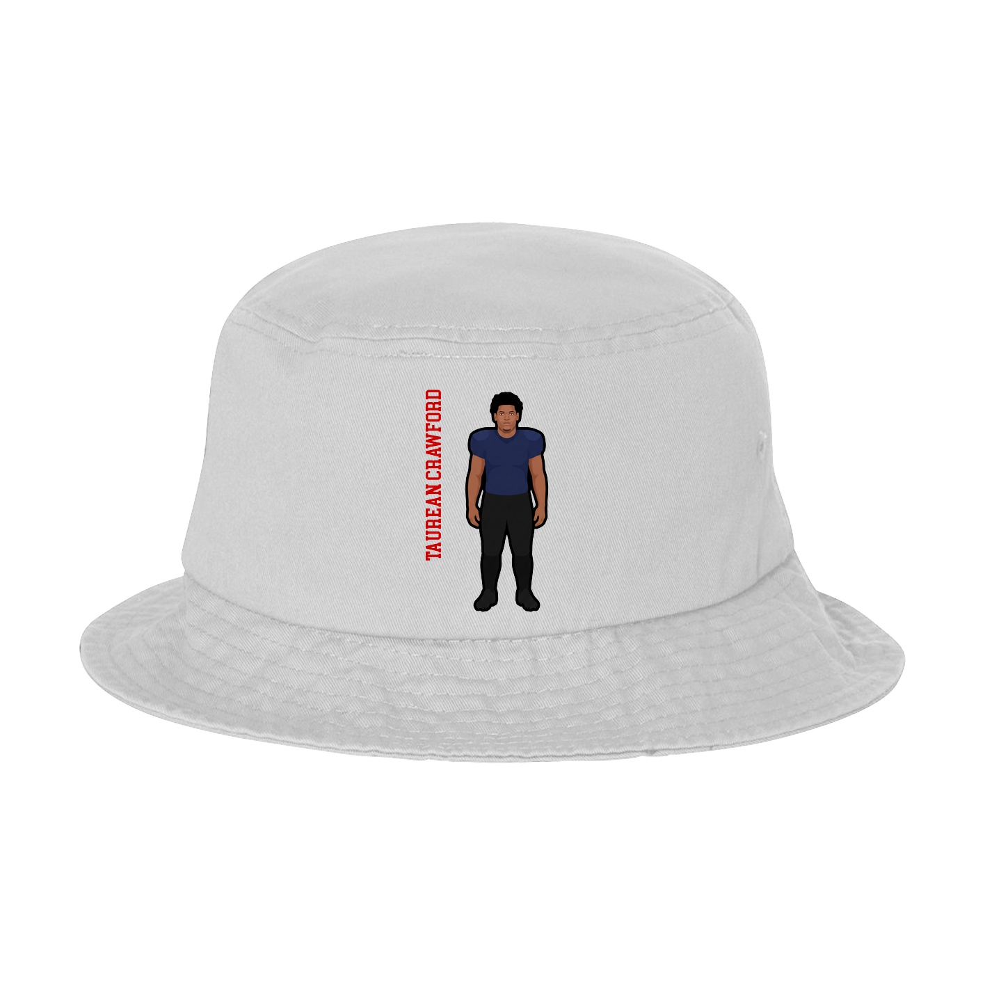 Bucket Cap — Name Vertical in White