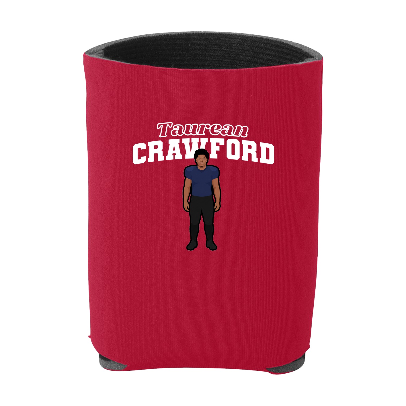 Can Holder — Name Arch in Red