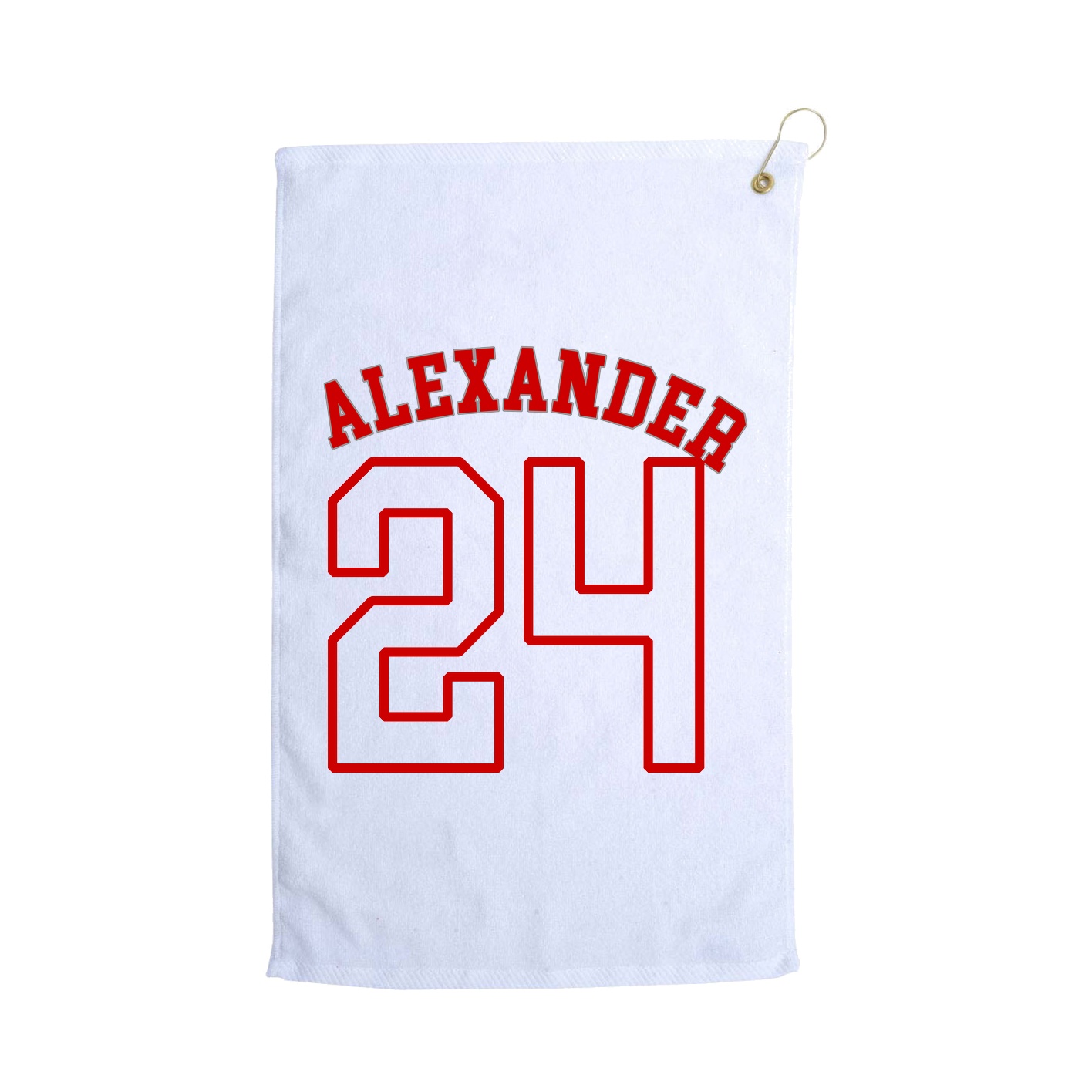 Golf Towel — Shirsey Arch in White