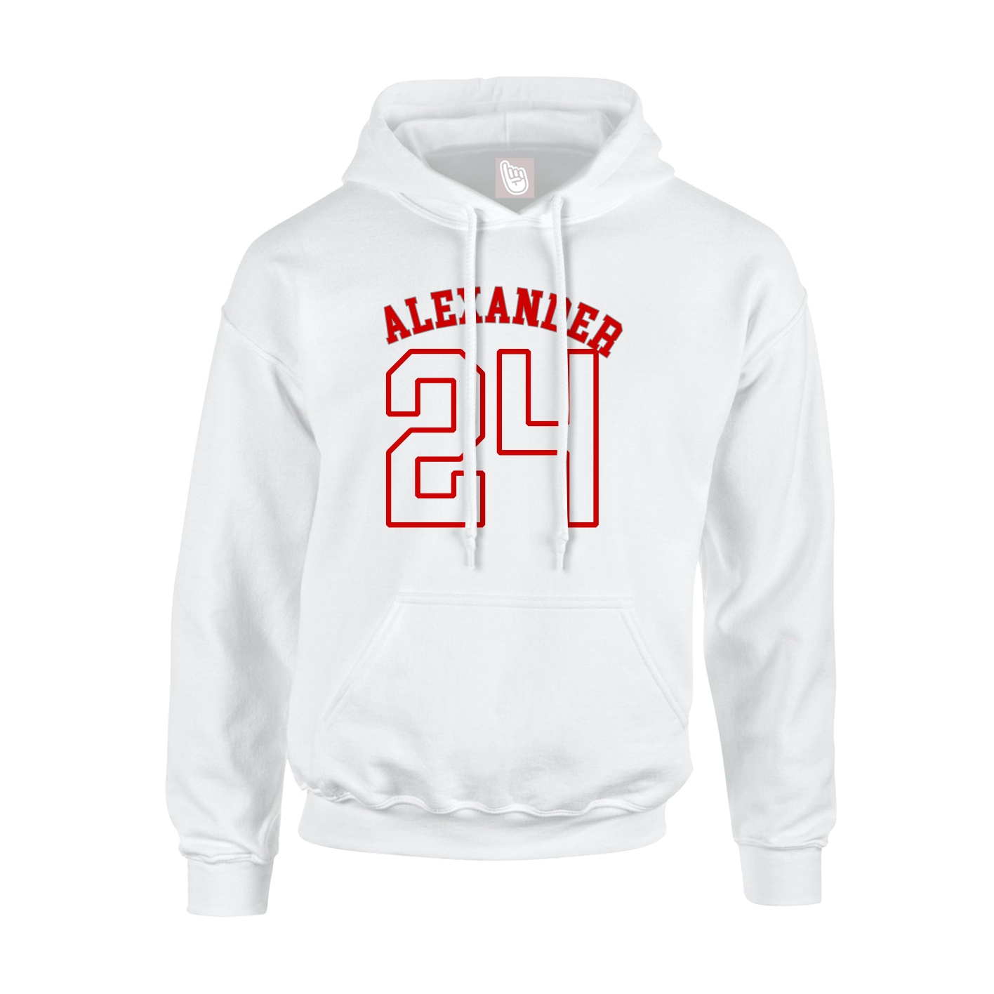 Hoodie — Shirsey Arch in White