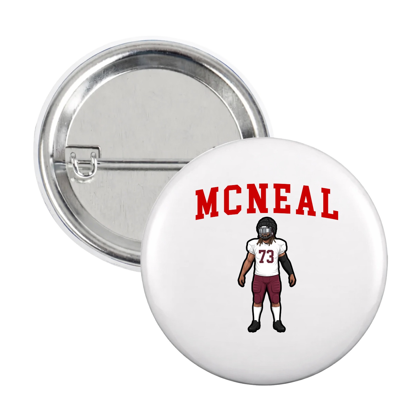Game Day Button — Shirsey in White