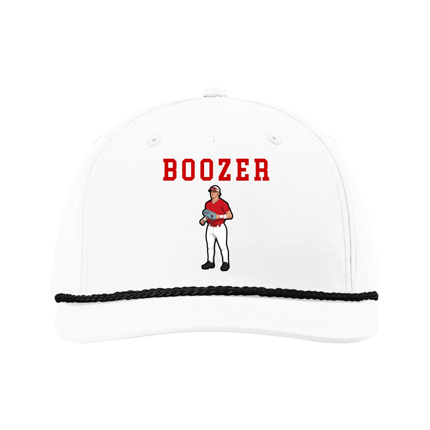 Five-Panel Classic Rope Cap — Shirsey in White