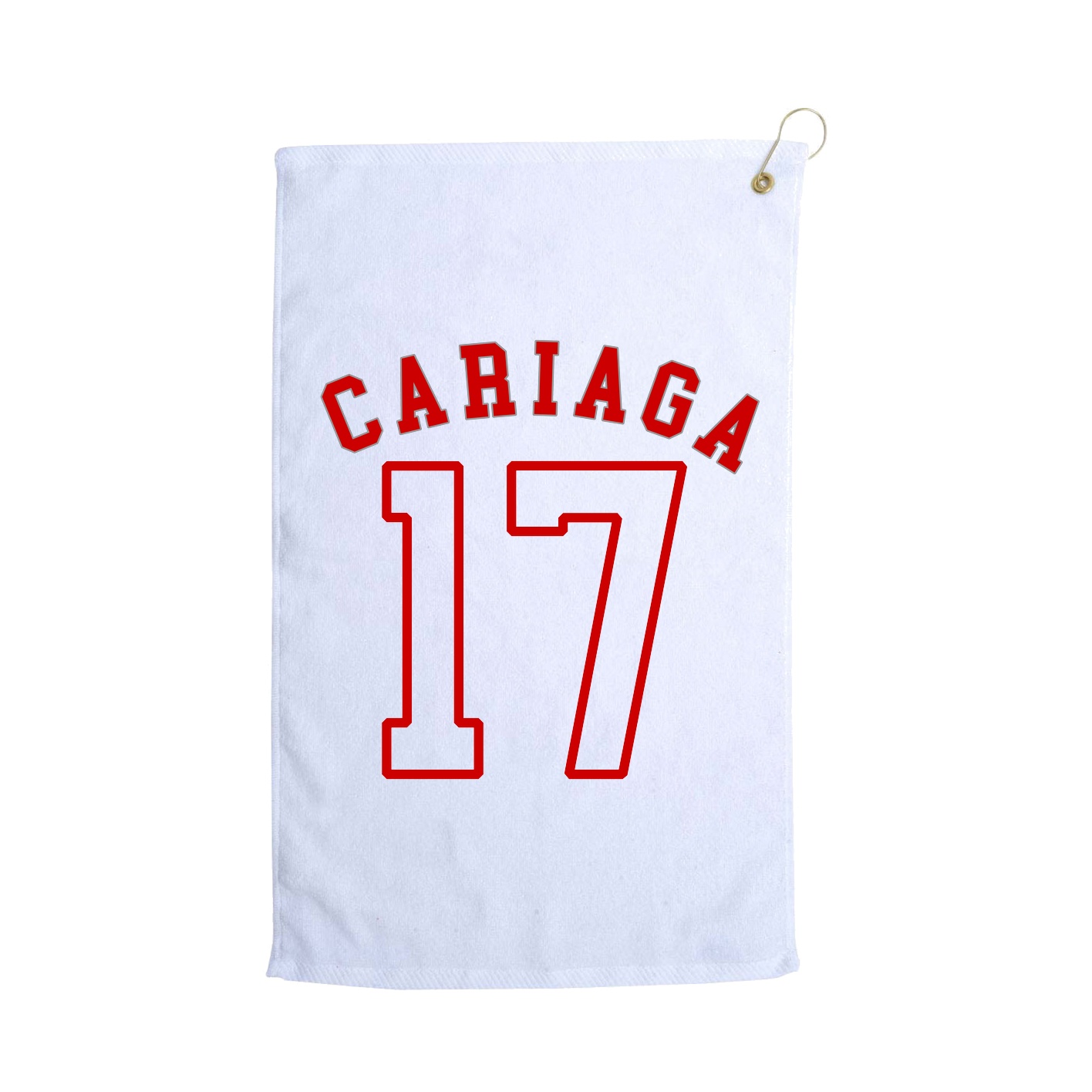 Golf Towel — Shirsey Arch in White