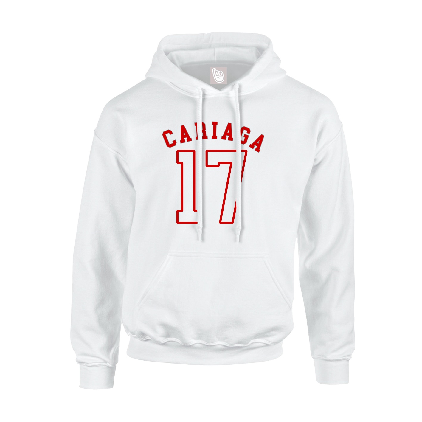Youth Hoodie — Shirsey Arch in White