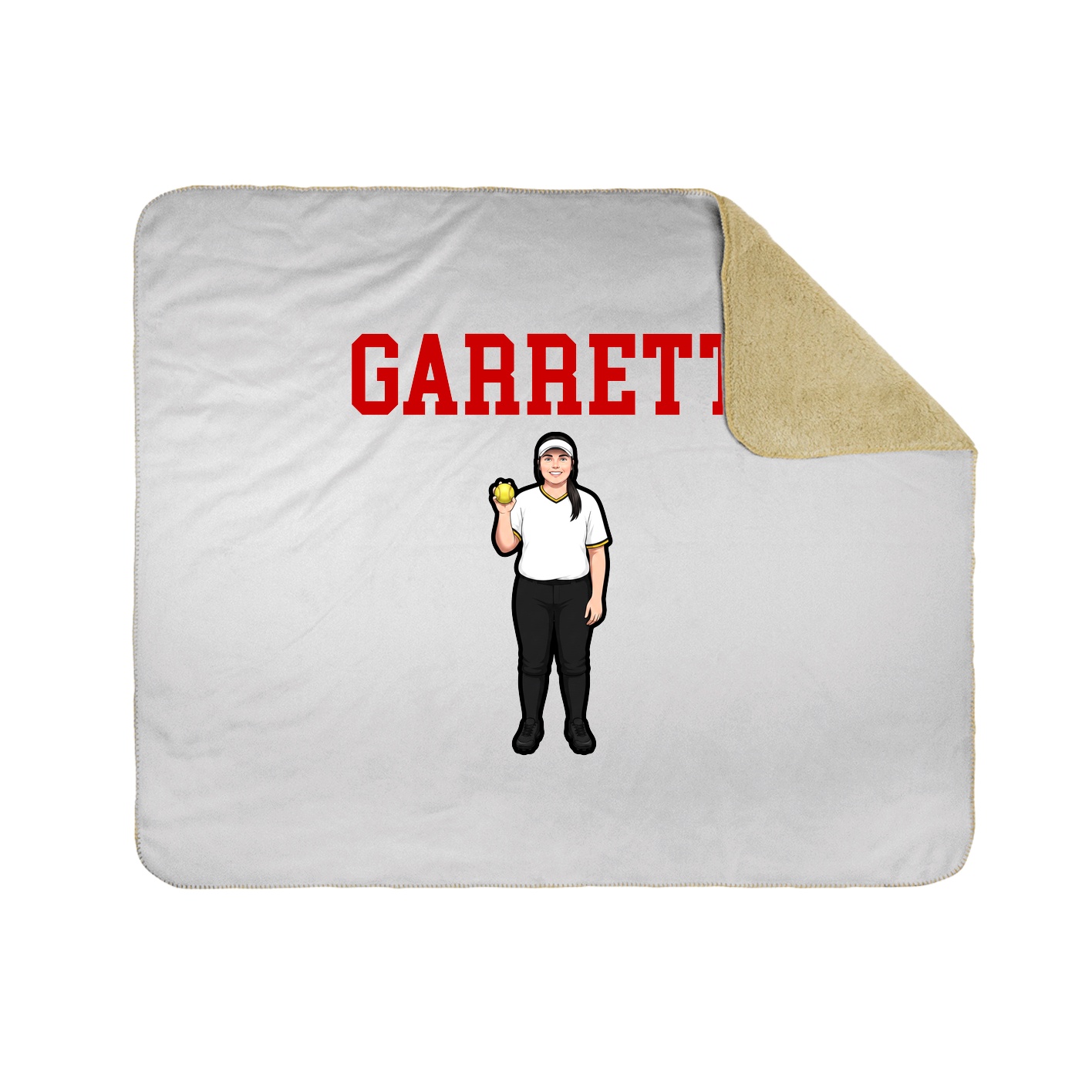 Throw Blanket — Shirsey in White