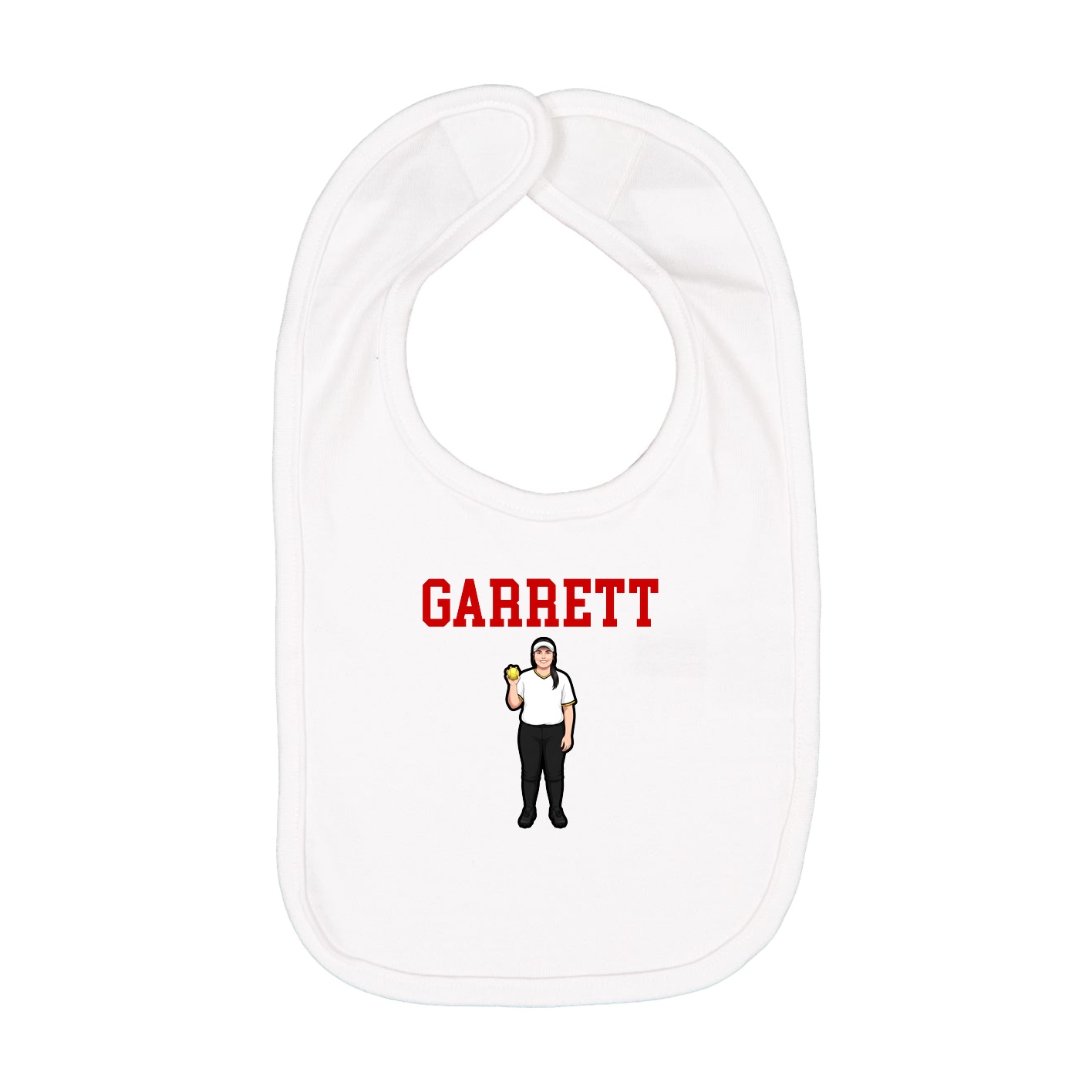 Infant Bib — Shirsey in White