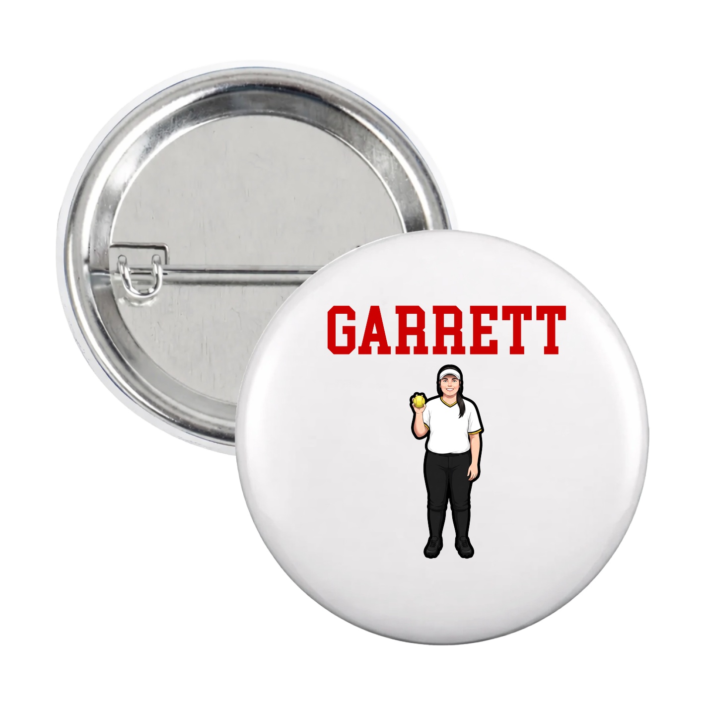 Game Day Button — Shirsey in White