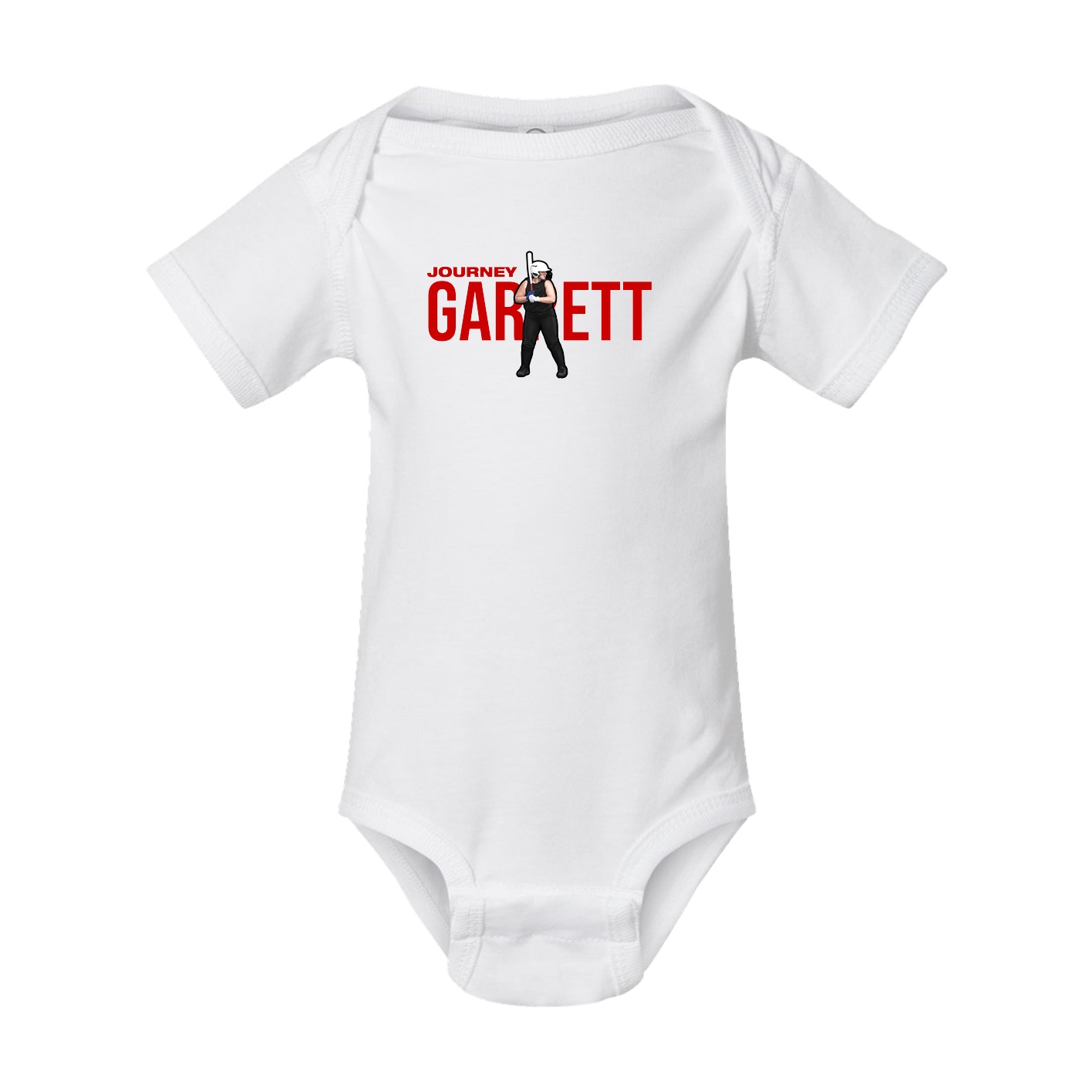 Baby Onesie — Player Name in White