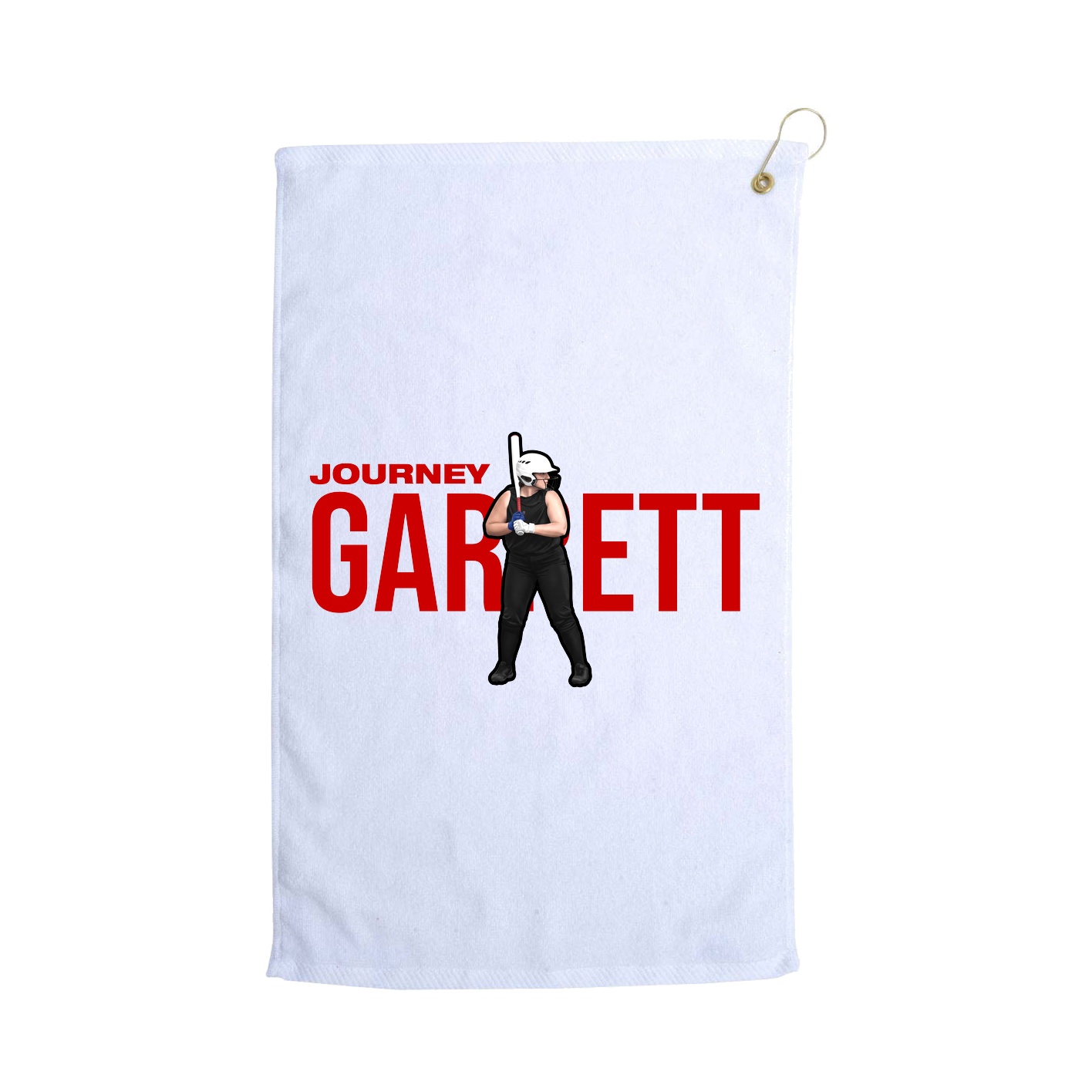 Golf Towel — Player Name in White