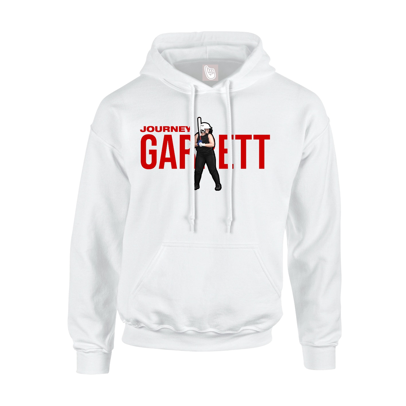 Hoodie — Player Name in White