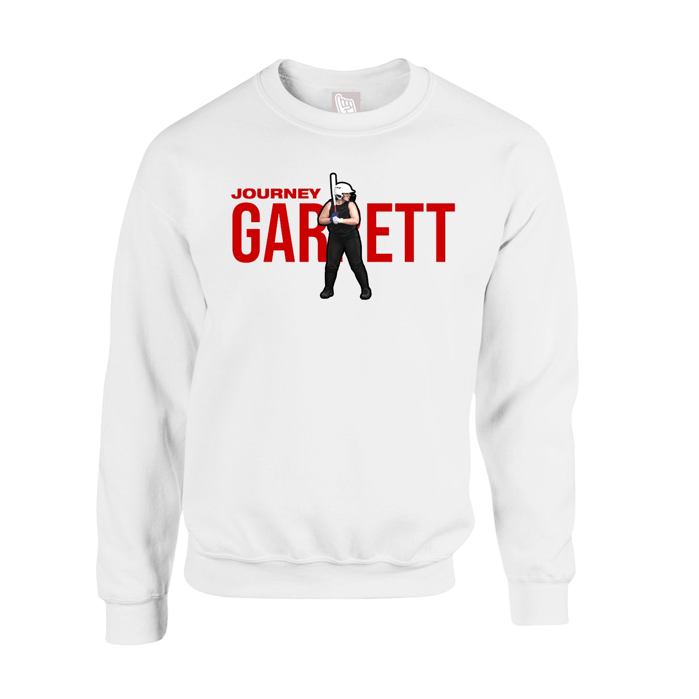 Fleece Crew — Player Name in White