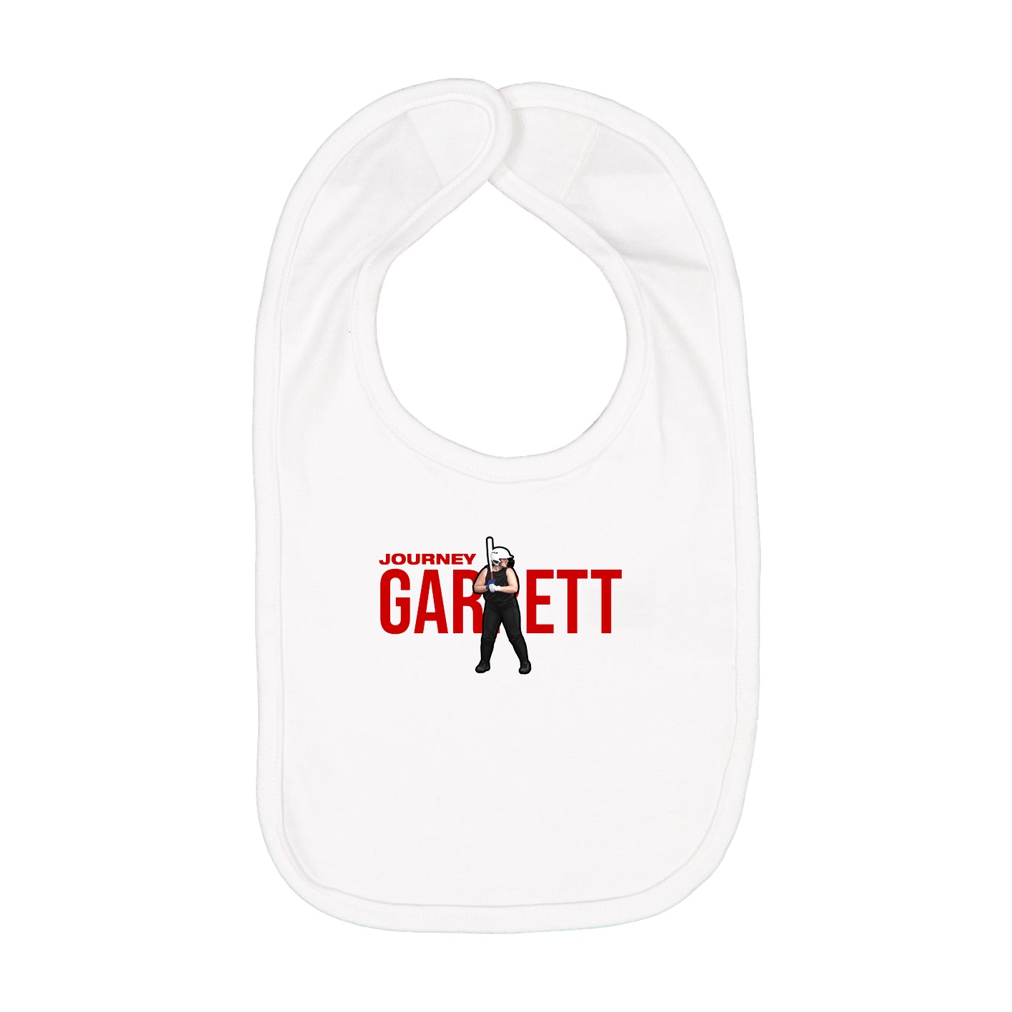 Infant Bib — Player Name in White