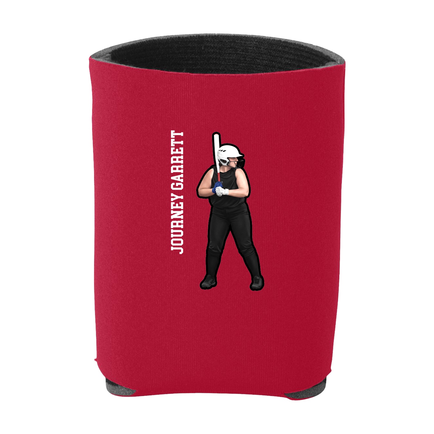 Can Holder — Name Vertical in Red