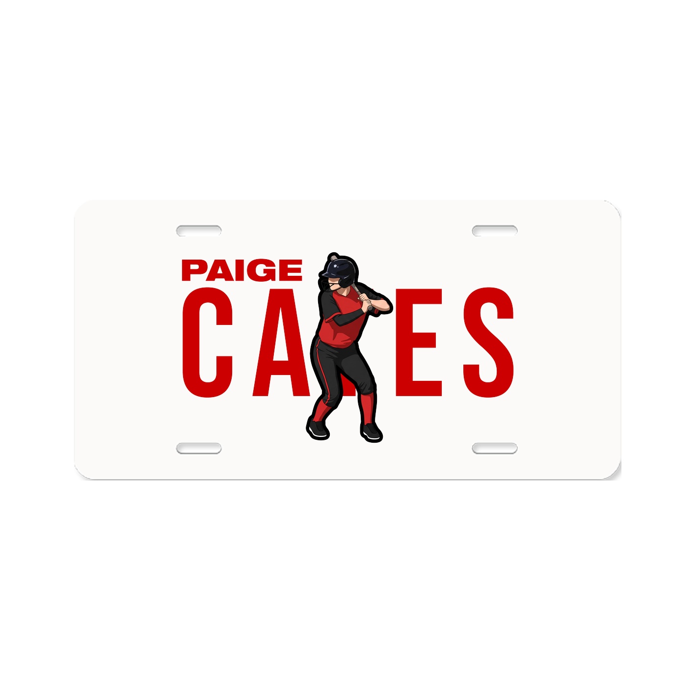 License Plate — Player Name in Classic