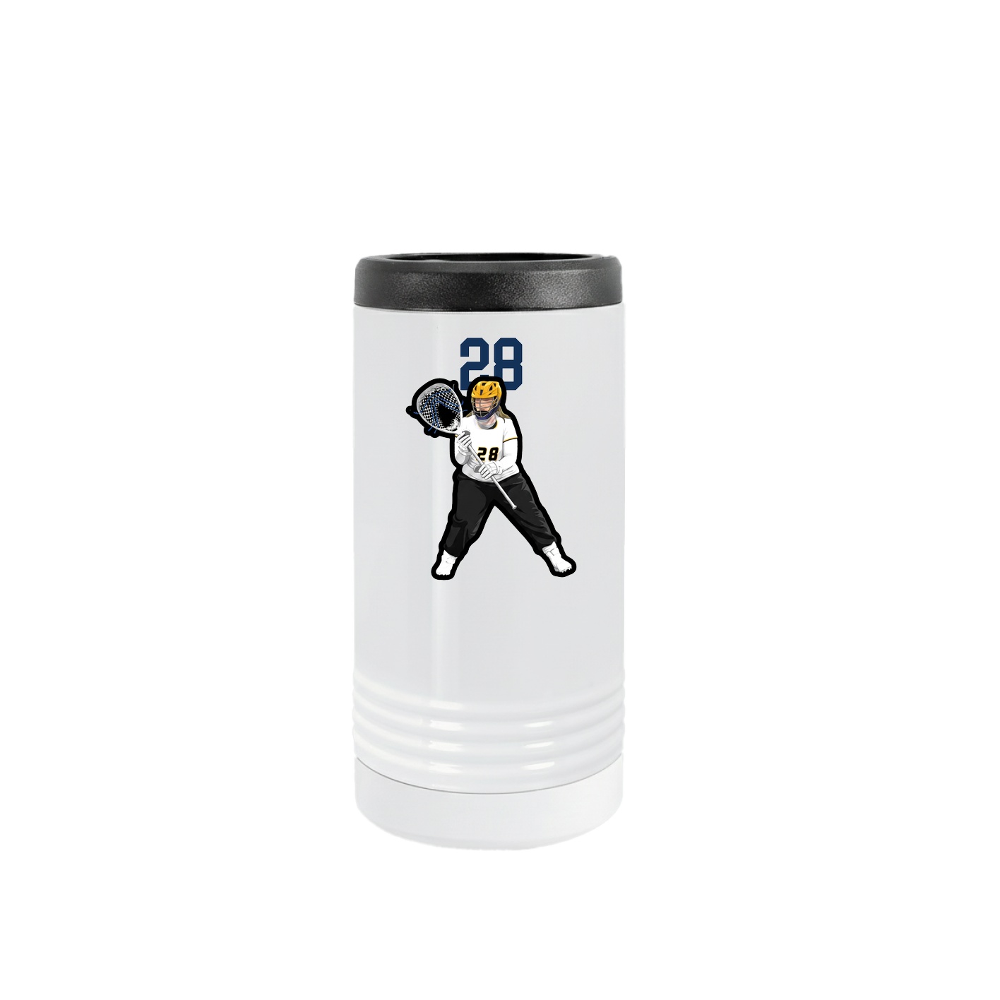 Slim Beverage Holder — Number Top in White