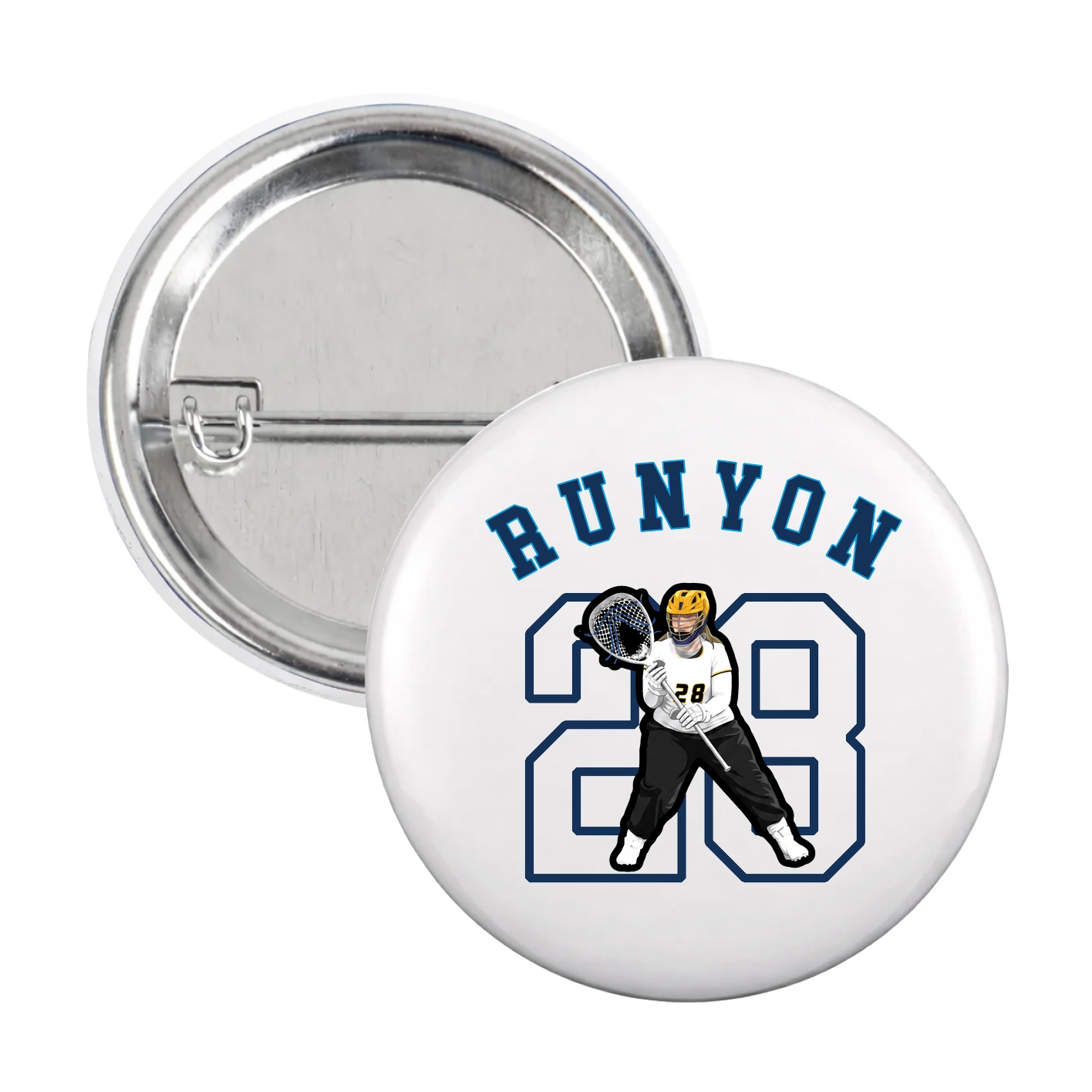 Game Day Button — Shirsey Arch in White