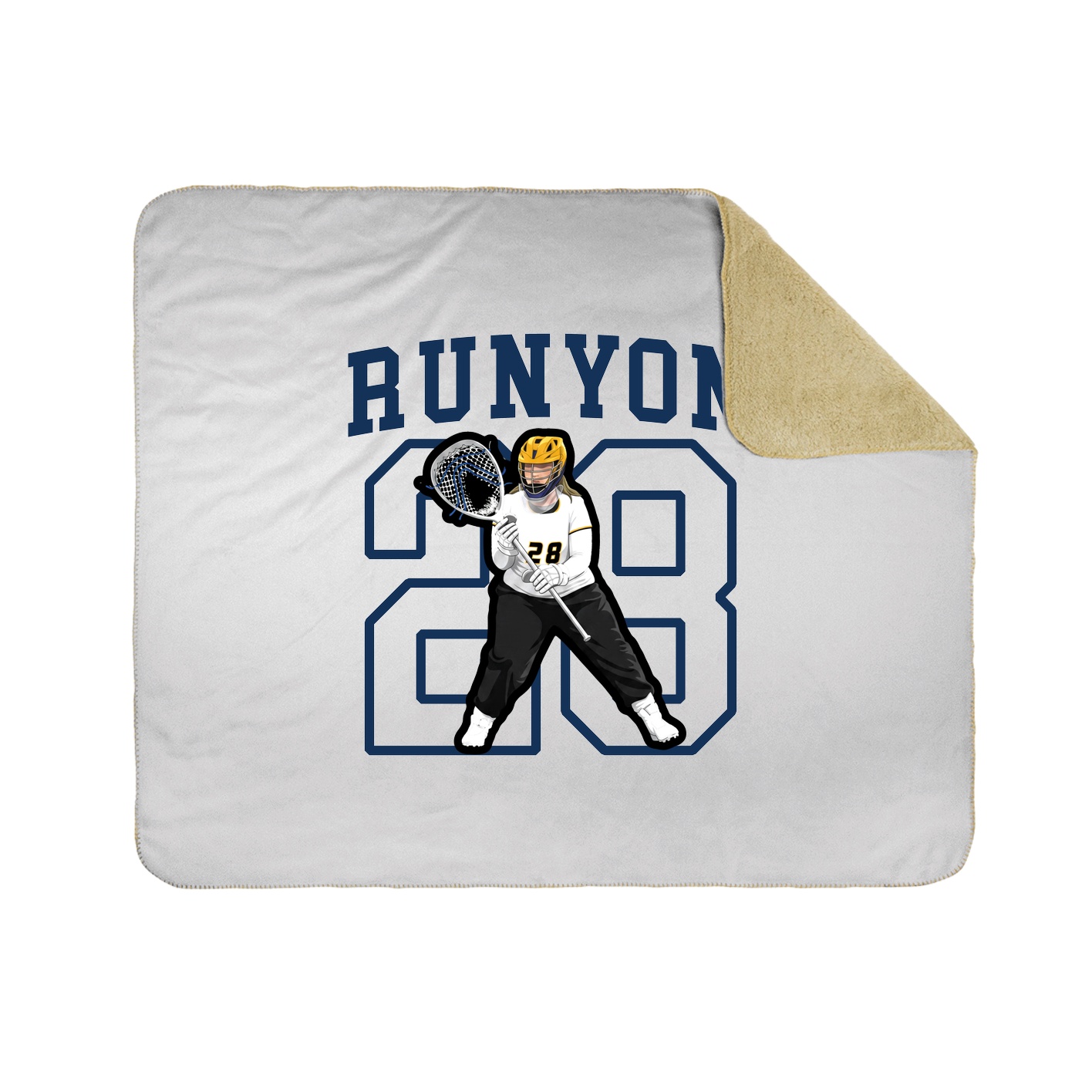 Throw Blanket — Shirsey in White