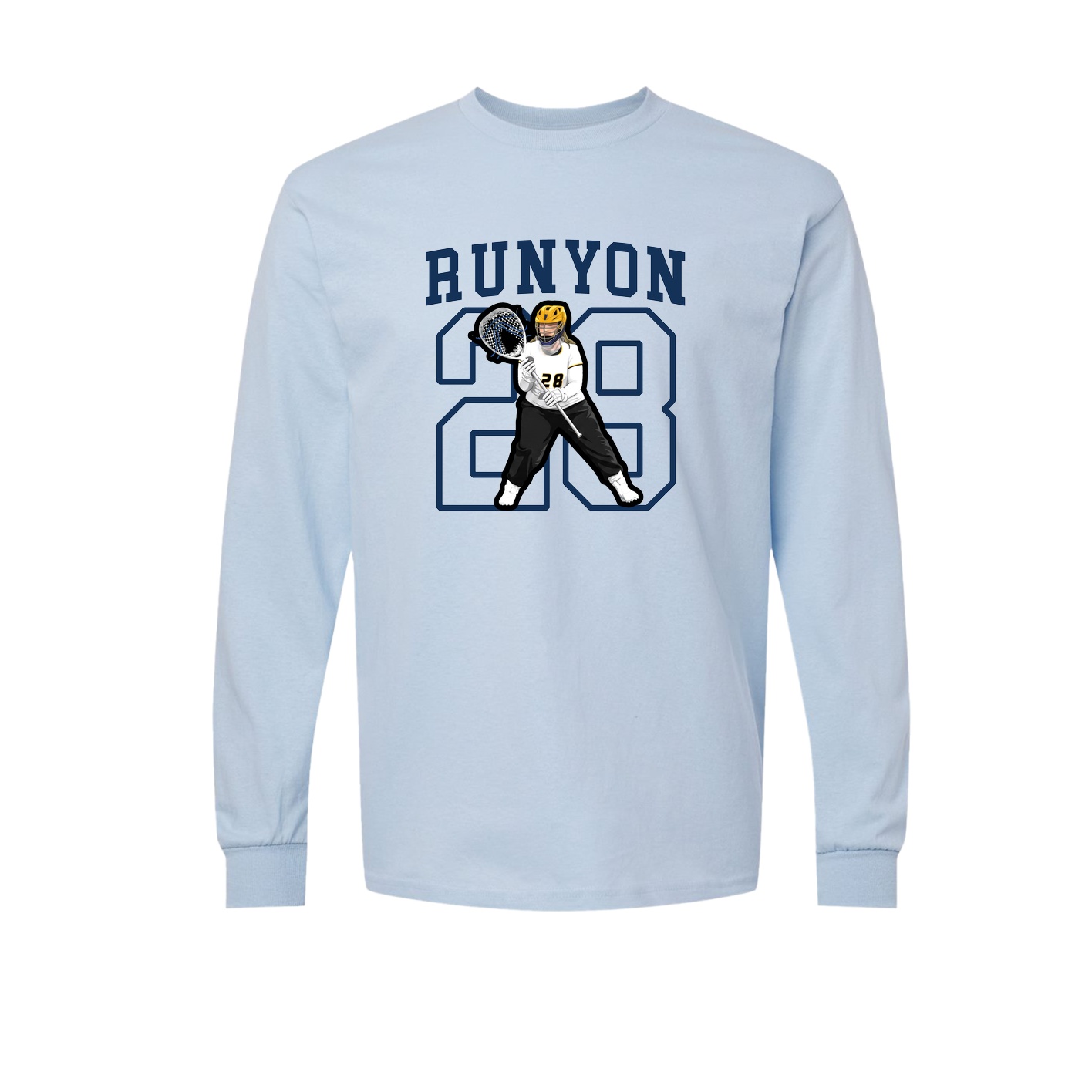 Long Sleeve Tee — Shirsey in Light Blue