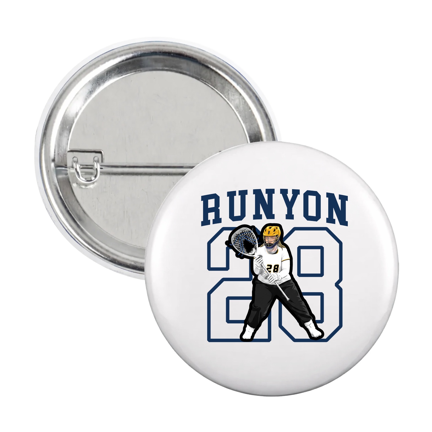 Game Day Button — Shirsey in White