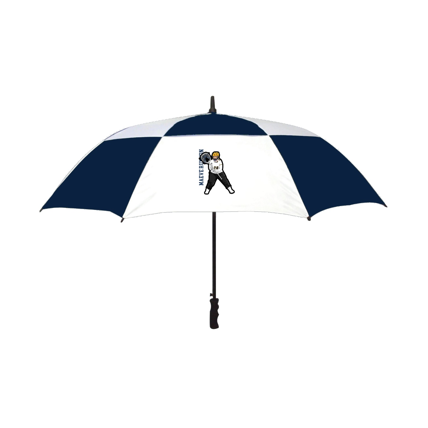 Golf Umbrella — Name Vertical in Navy