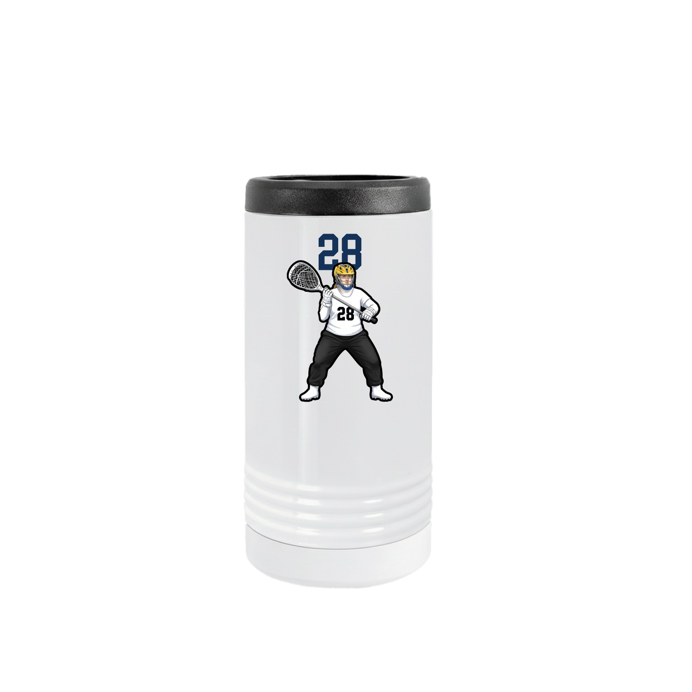Slim Beverage Holder — Number Top in White