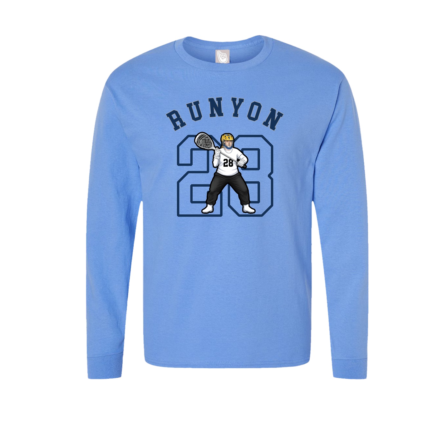 Long Sleeve Tee — Shirsey Arch in Powder Blue