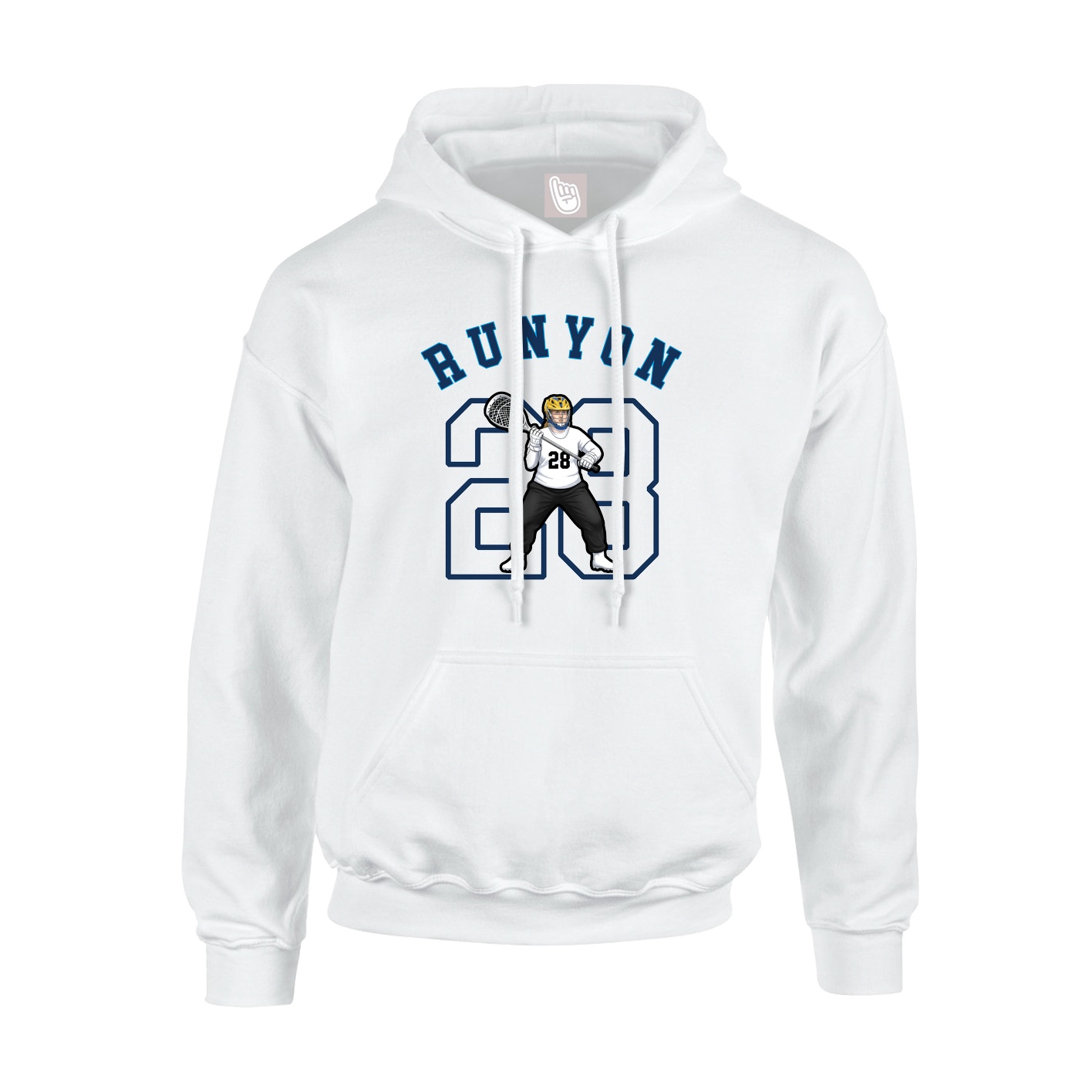 Youth Hoodie — Shirsey Arch in White