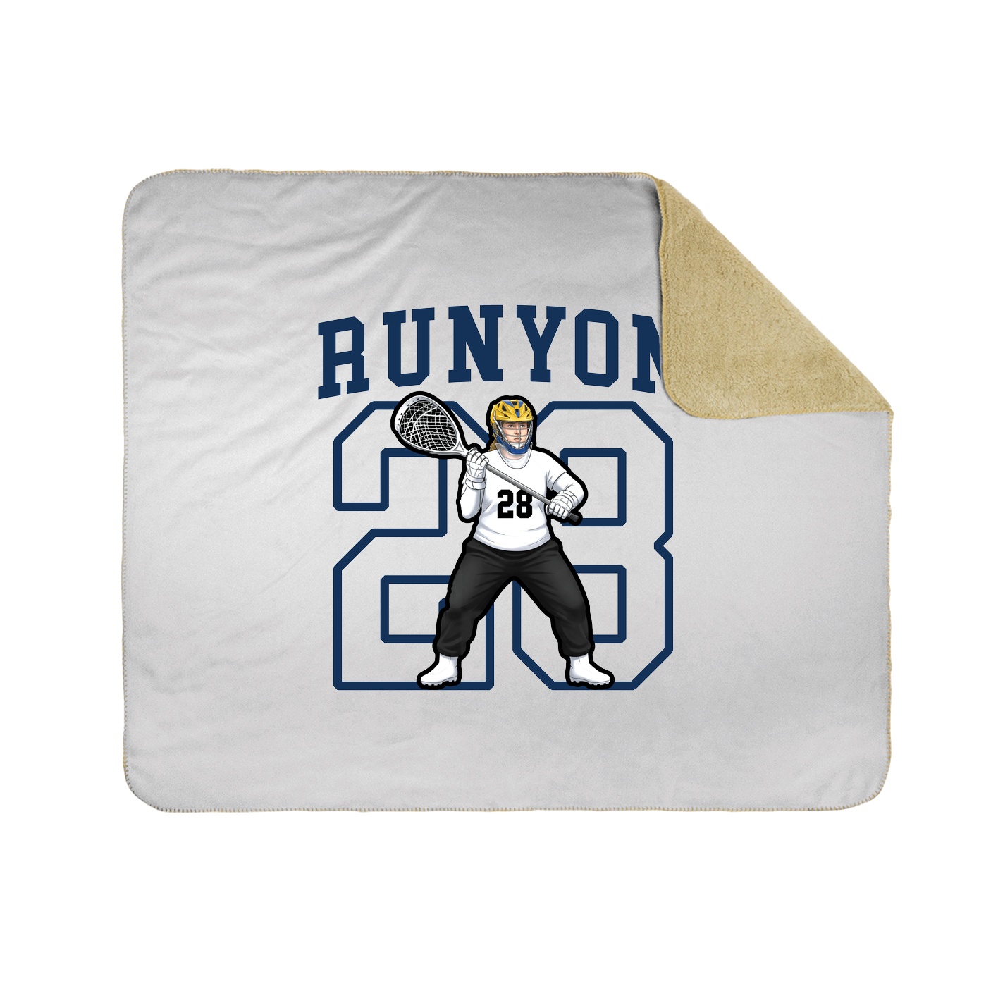 50x60 Sherpa Lined Throw Blanket