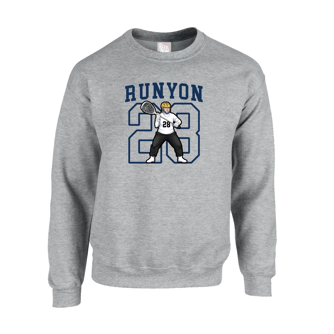 Fleece Crew — Shirsey in Grey