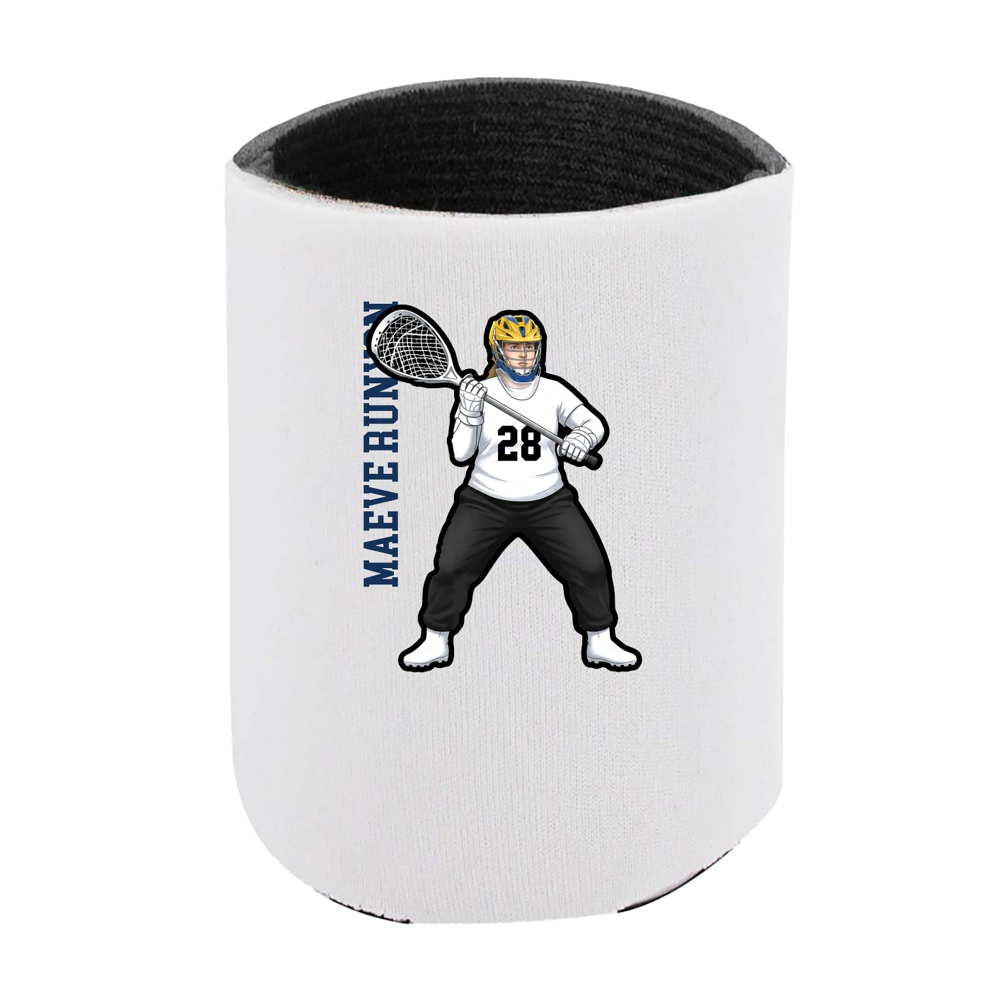 Can Holder — Name Vertical in White