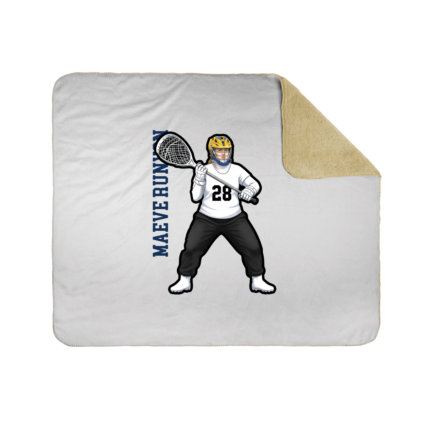 50x60 Sherpa Lined Throw Blanket