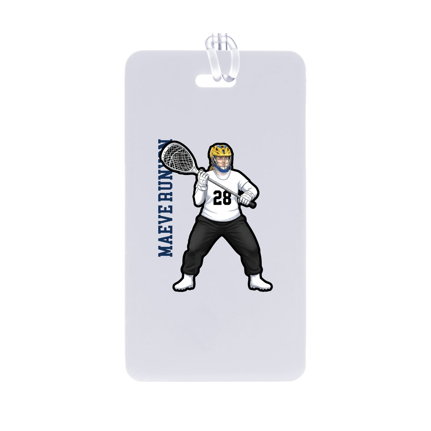 Bag Tag — Name Vertical in Classic
