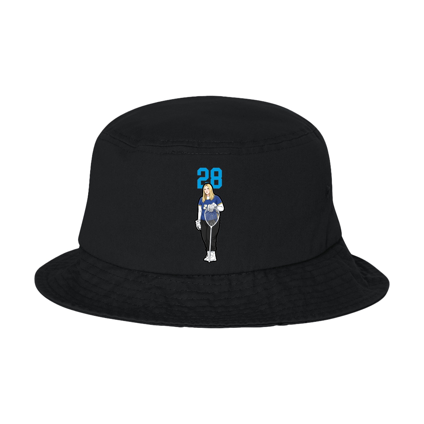 Bucket Cap — Number Top in Black